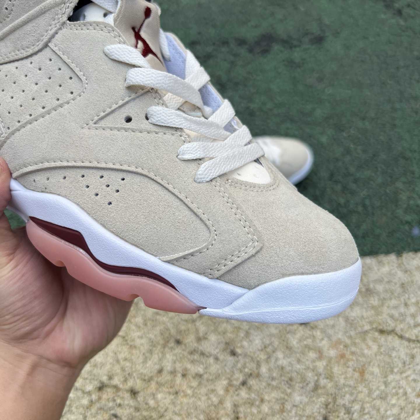 Air Jordan 6 x A Ma Maniére “Burgundy Rose” | IF3103-100 - DesignerGu