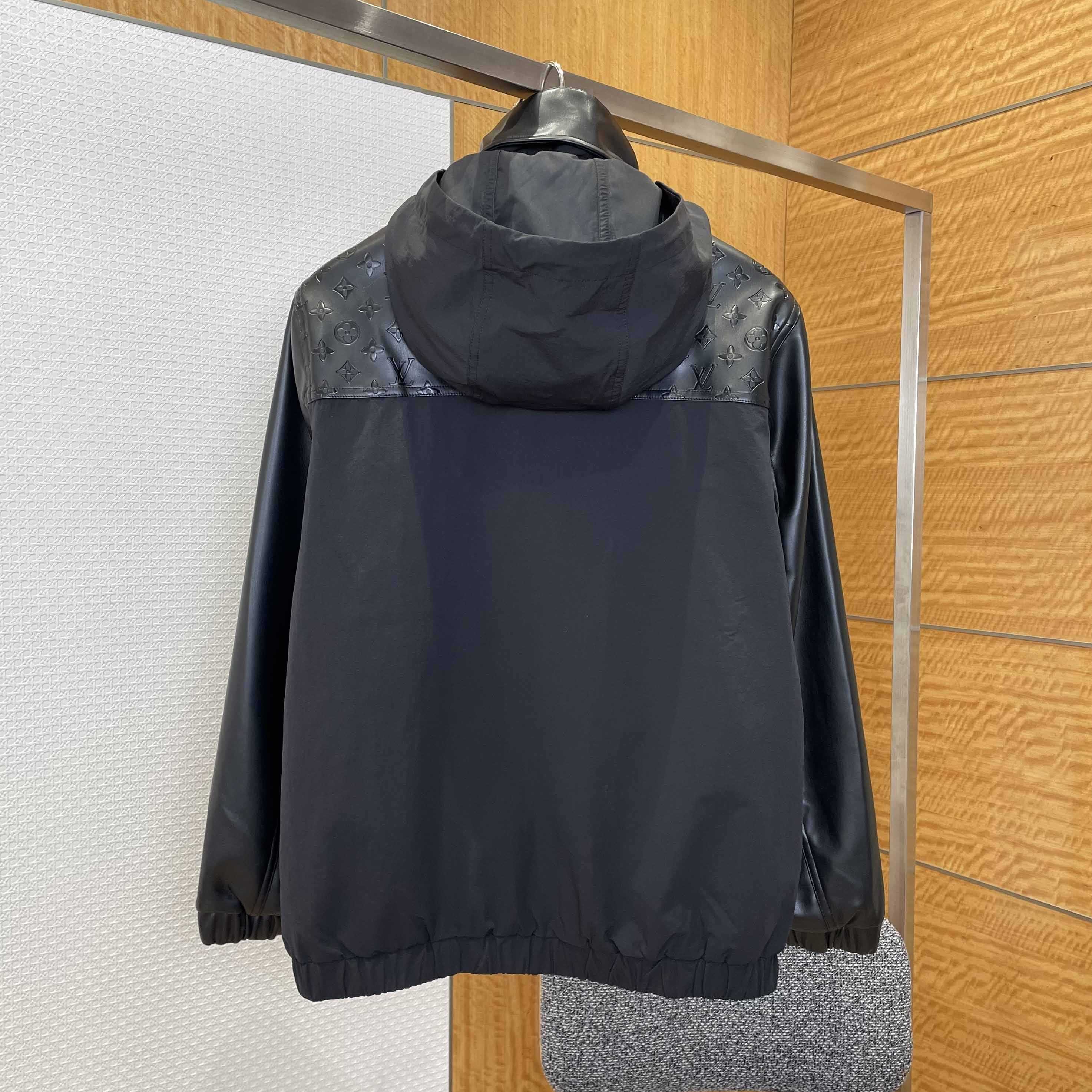 Louis Vuitton Leather Mix Windbreaker   1AJBS9 - DesignerGu
