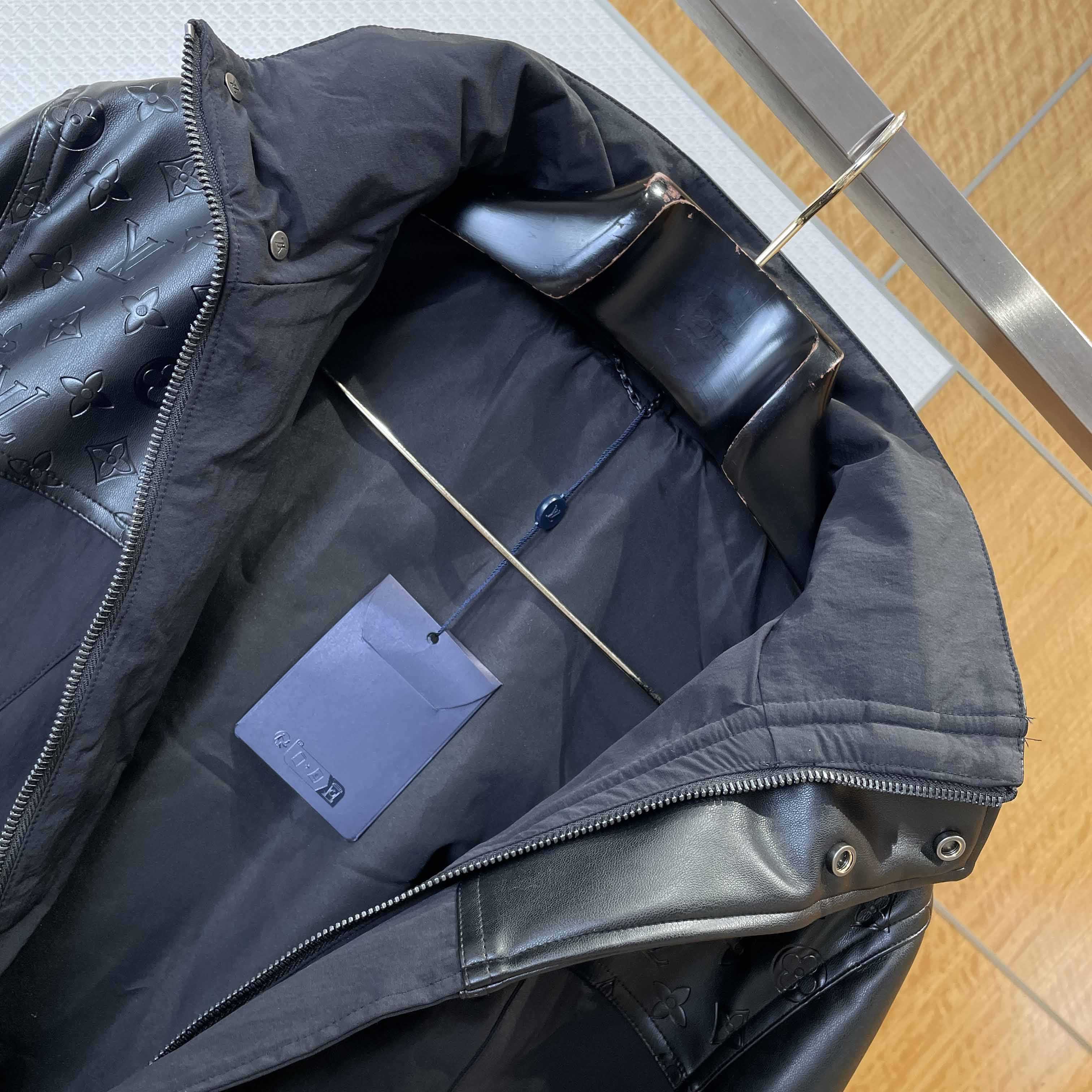Louis Vuitton Leather Mix Windbreaker   1AJBS9 - DesignerGu