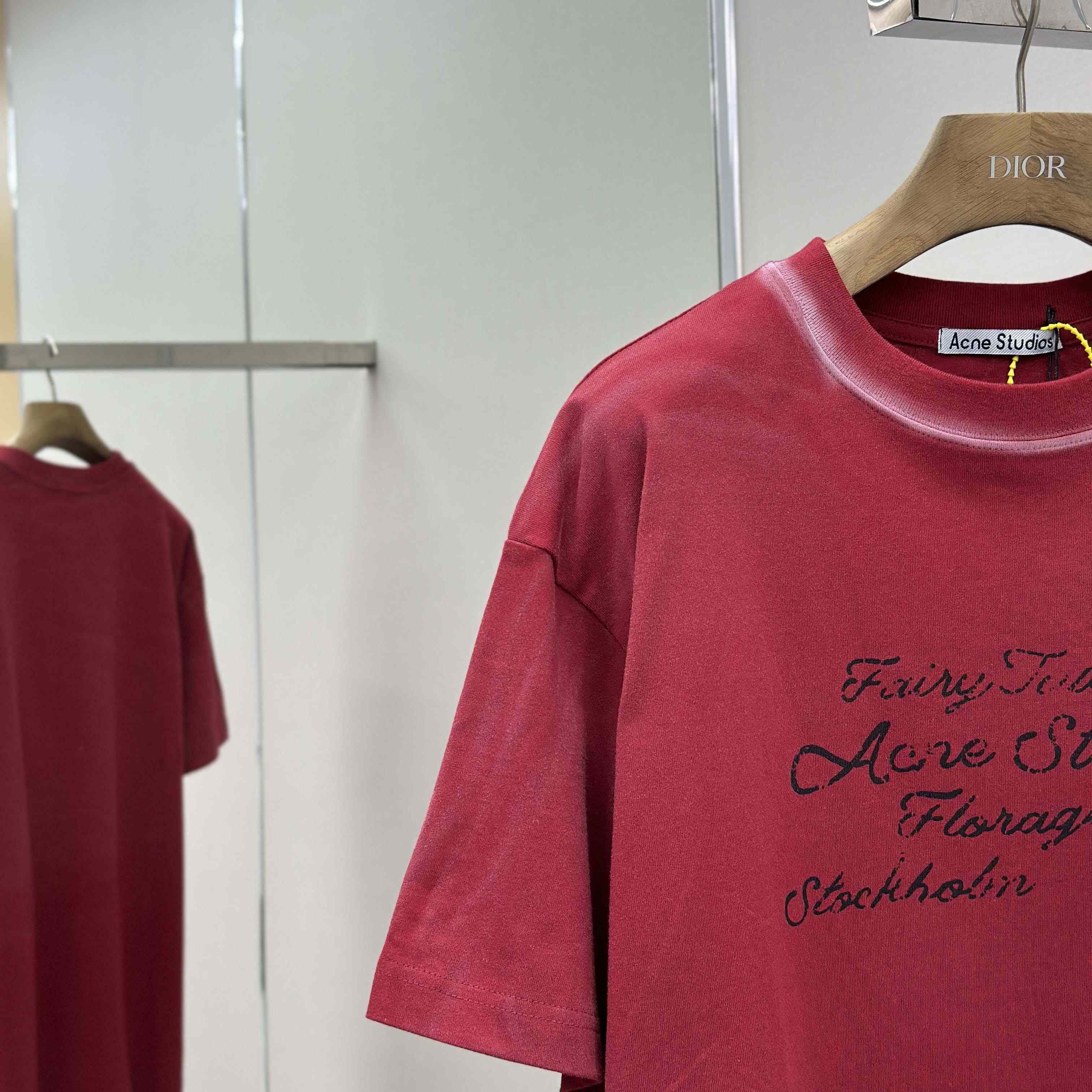 Acne Studios Logo T-shirt  - DesignerGu