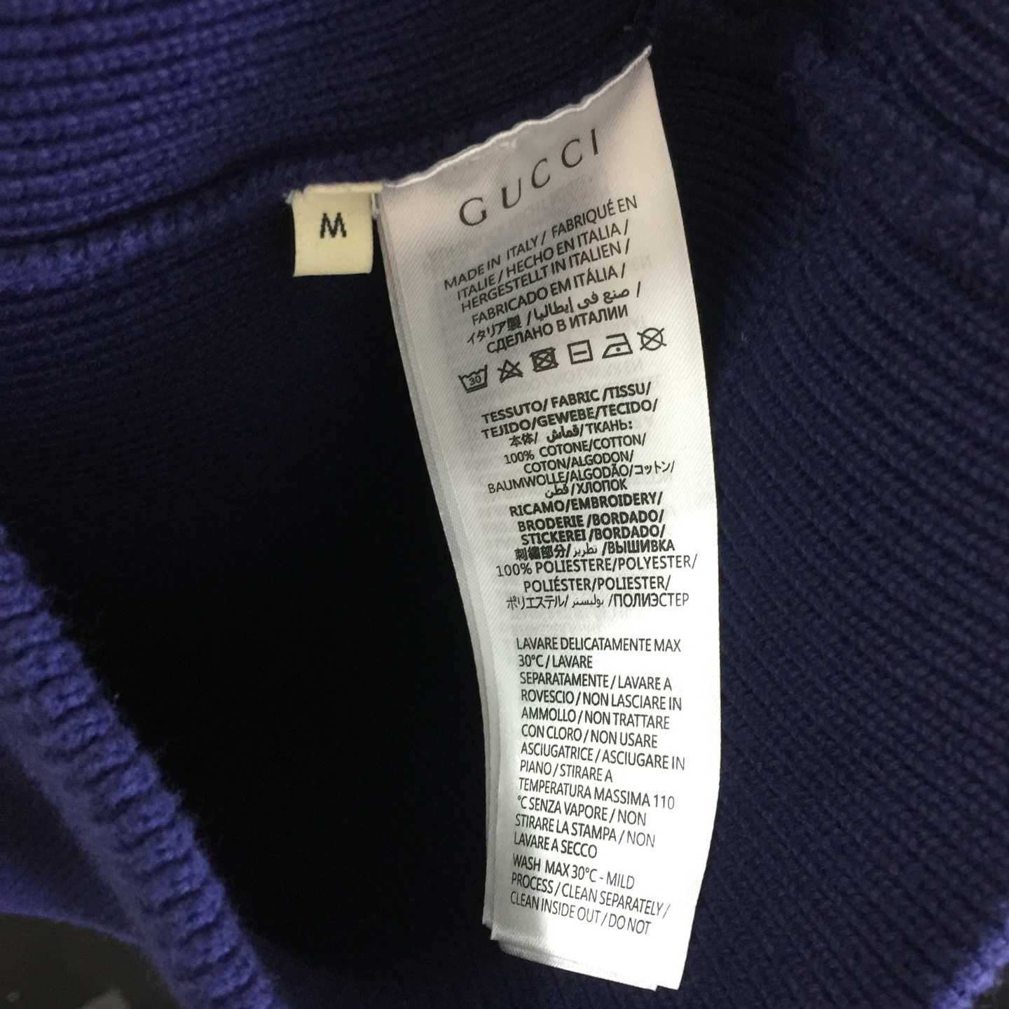 Gucci Cotton Knit Zip Bomber Jacket - DesignerGu