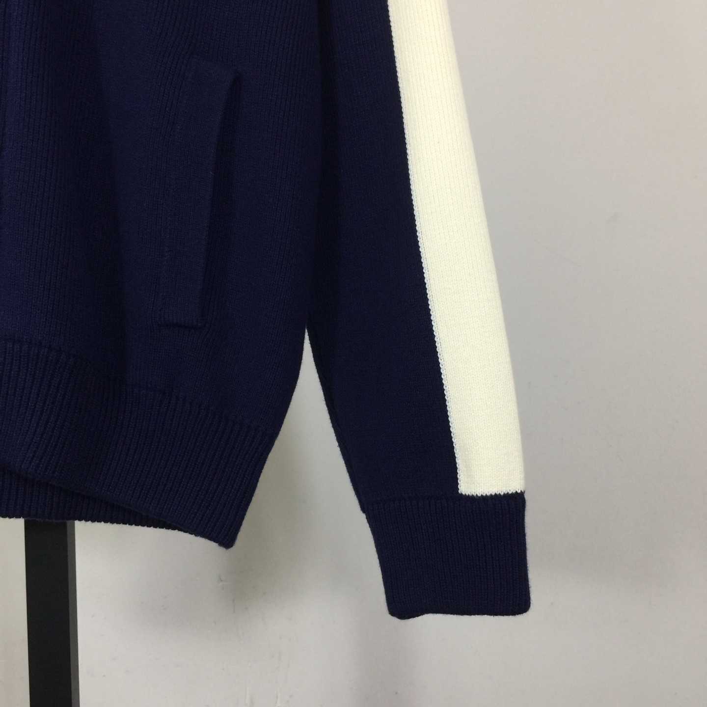 Gucci Cotton Knit Zip Bomber Jacket - DesignerGu