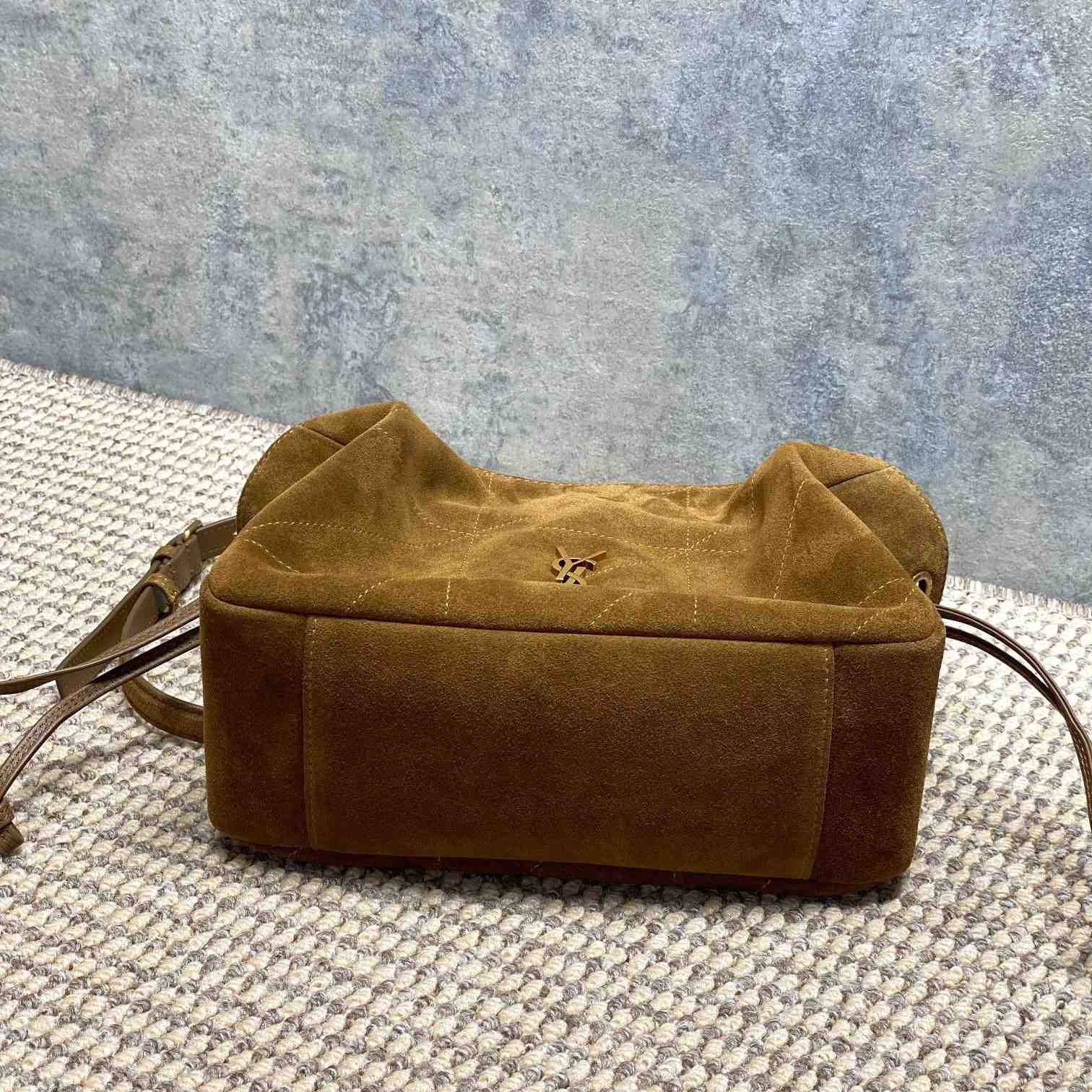 Saint Laurent Jamie Shoulder Pouch In Suede - DesignerGu