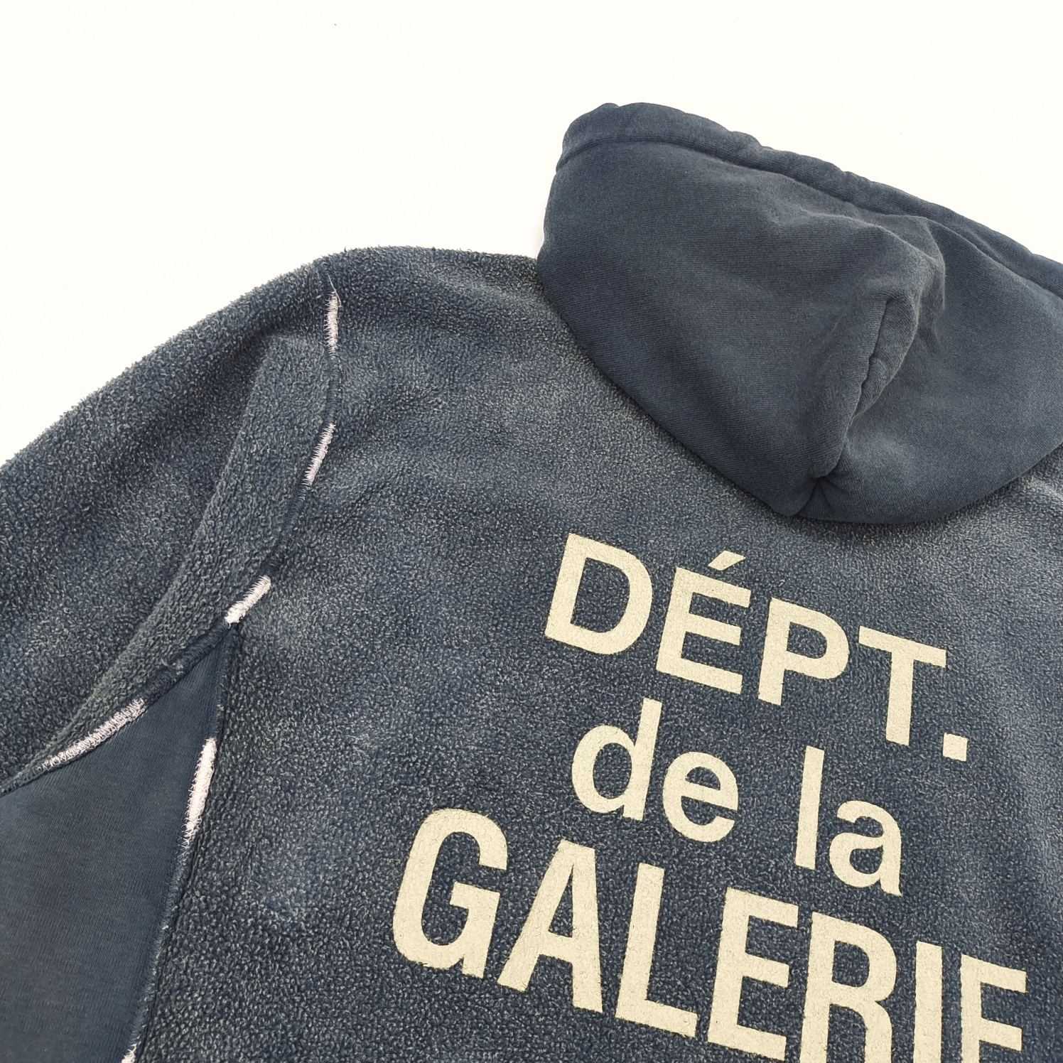 Gallery Dept. Reversible French Logo Hoodie Navy Men's - US - DesignerGu