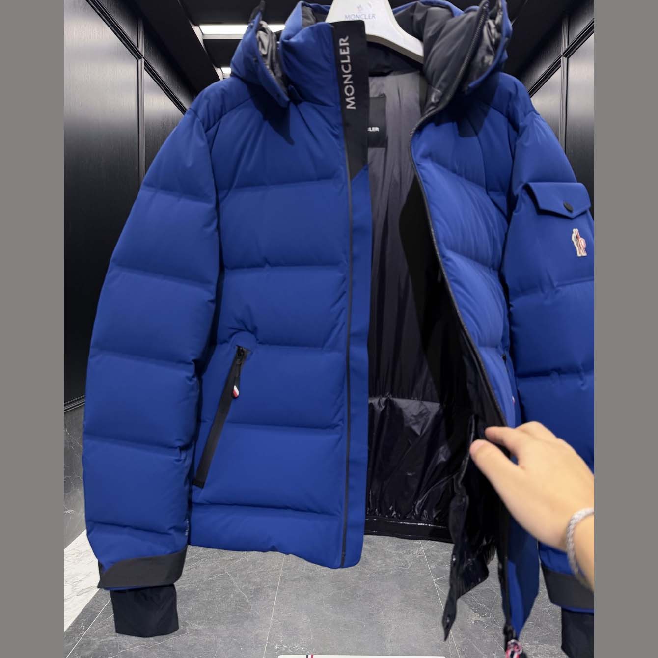 Moncler Grenoble Navy Montgetech Down Jacket - DesignerGu