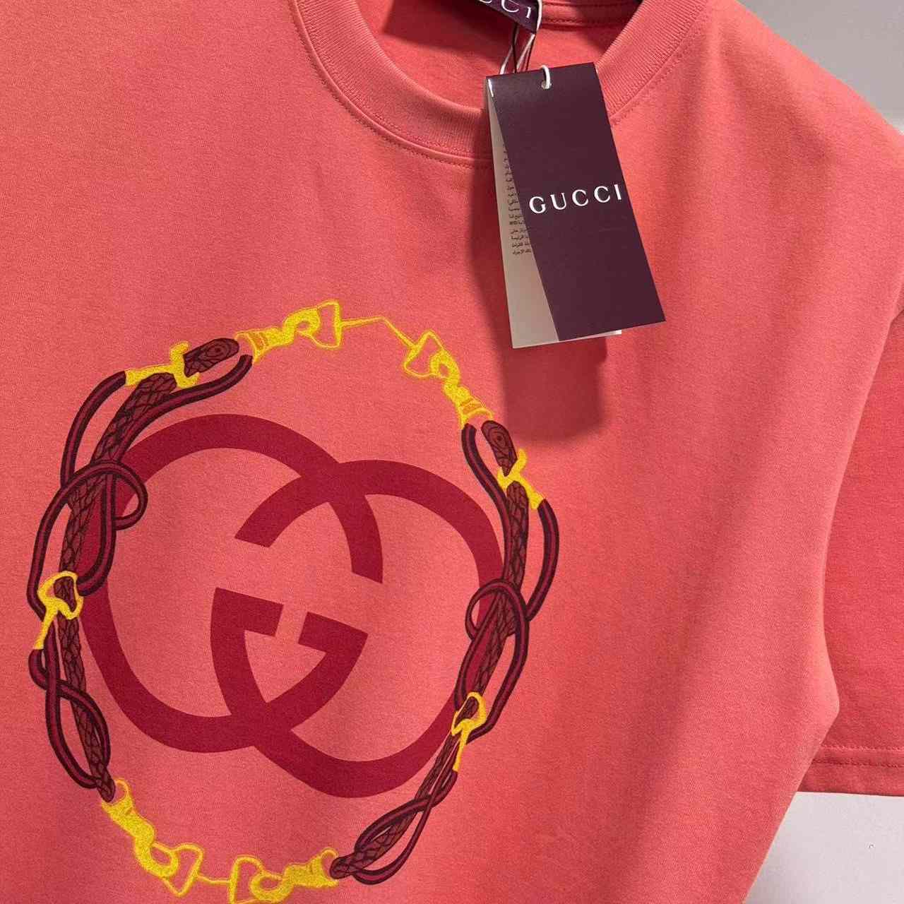 Gucci Printed Cotton Jersey T-shirt - DesignerGu