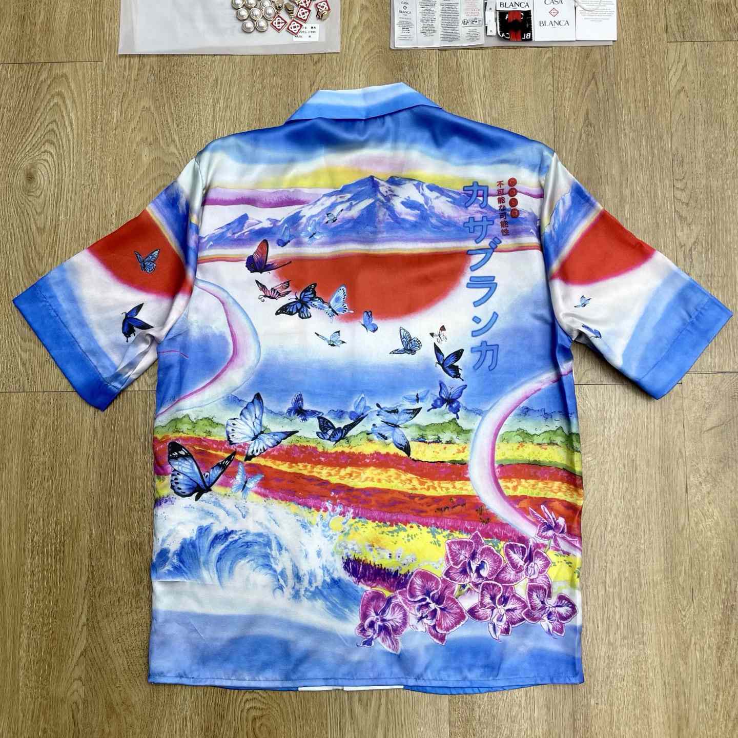 Casablanca Teacher Butterfly Landscape Shirt   CA3562 - DesignerGu