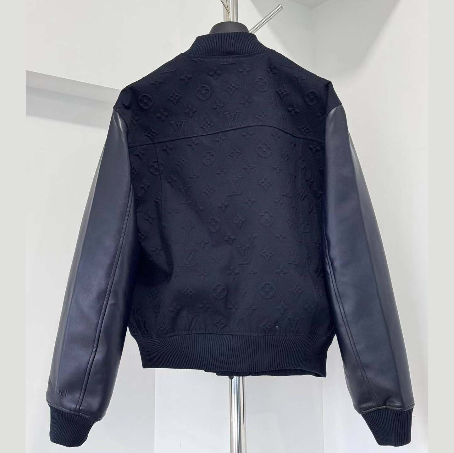 Louis Vuitton Embossed Monogram Cotton Varsity Jacket   - DesignerGu