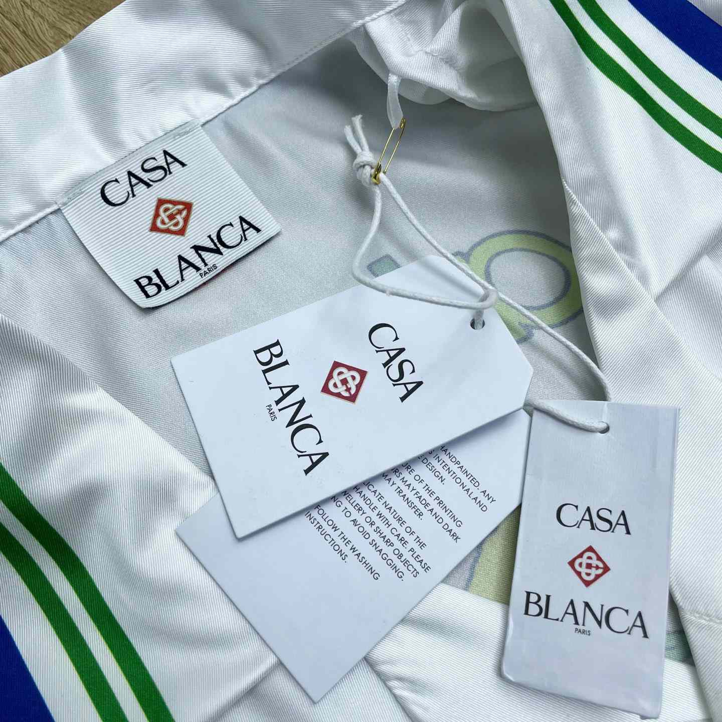 Casablanca Cuban Collar Short Sleeve Shirt  CA3567 - DesignerGu