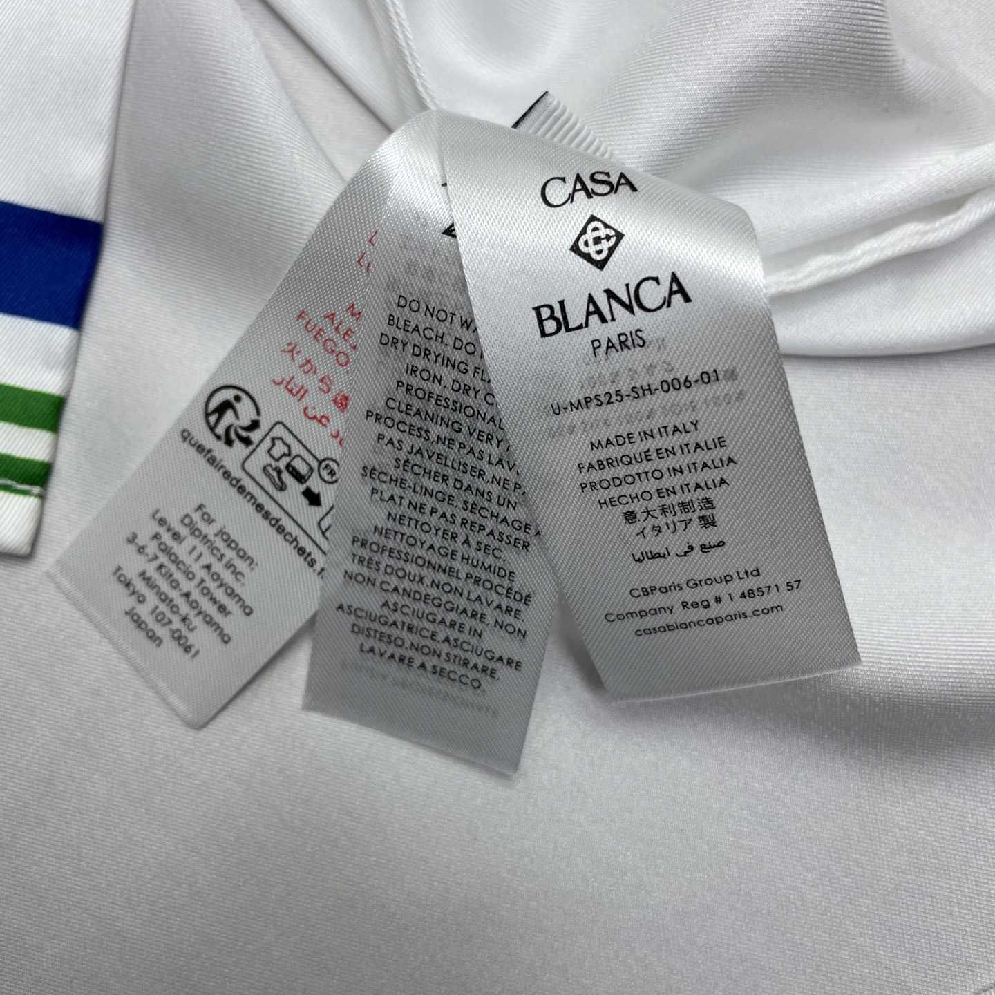 Casablanca Cuban Collar Short Sleeve Shirt  CA3567 - DesignerGu