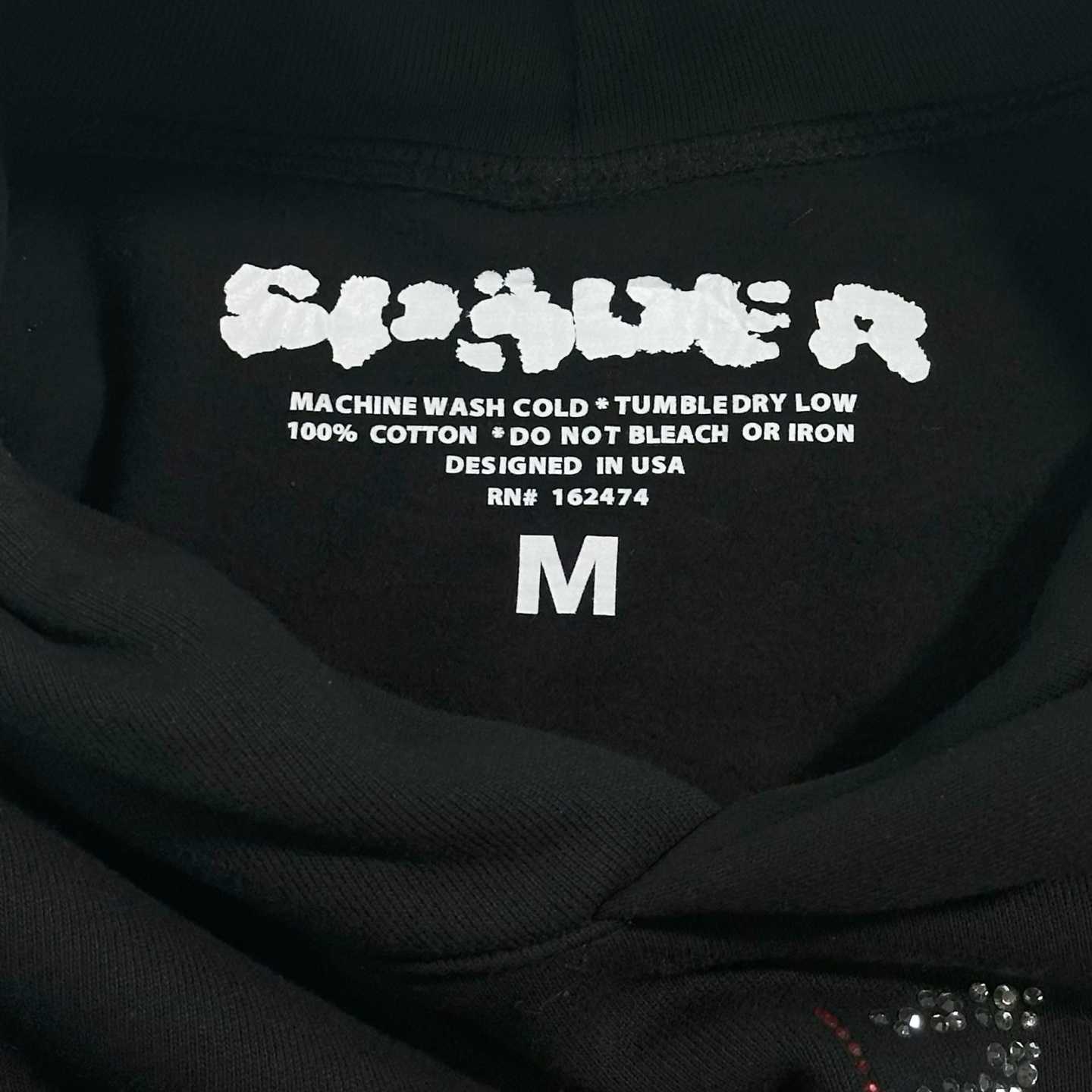  Sp5der OG Rhinestone Hoodie - DesignerGu