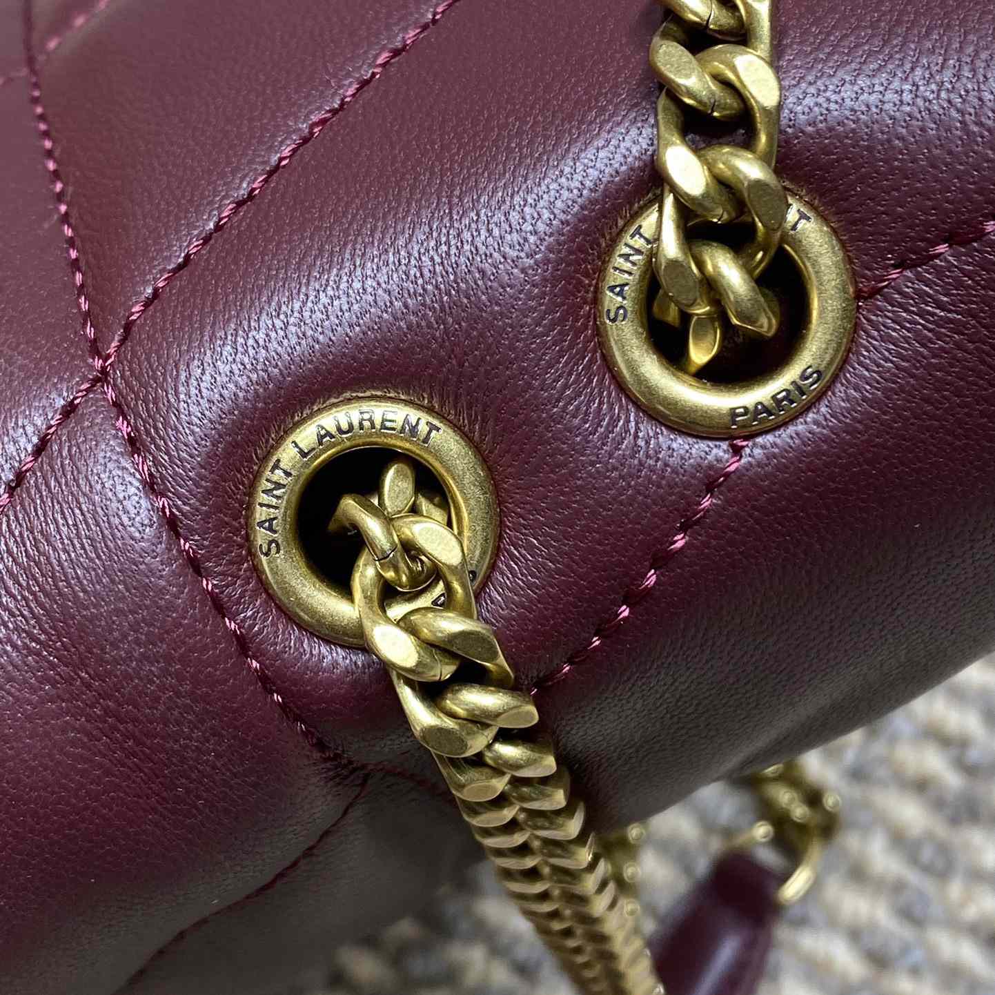 Saint Laurent Toy Puffer In Shiny Leather - DesignerGu