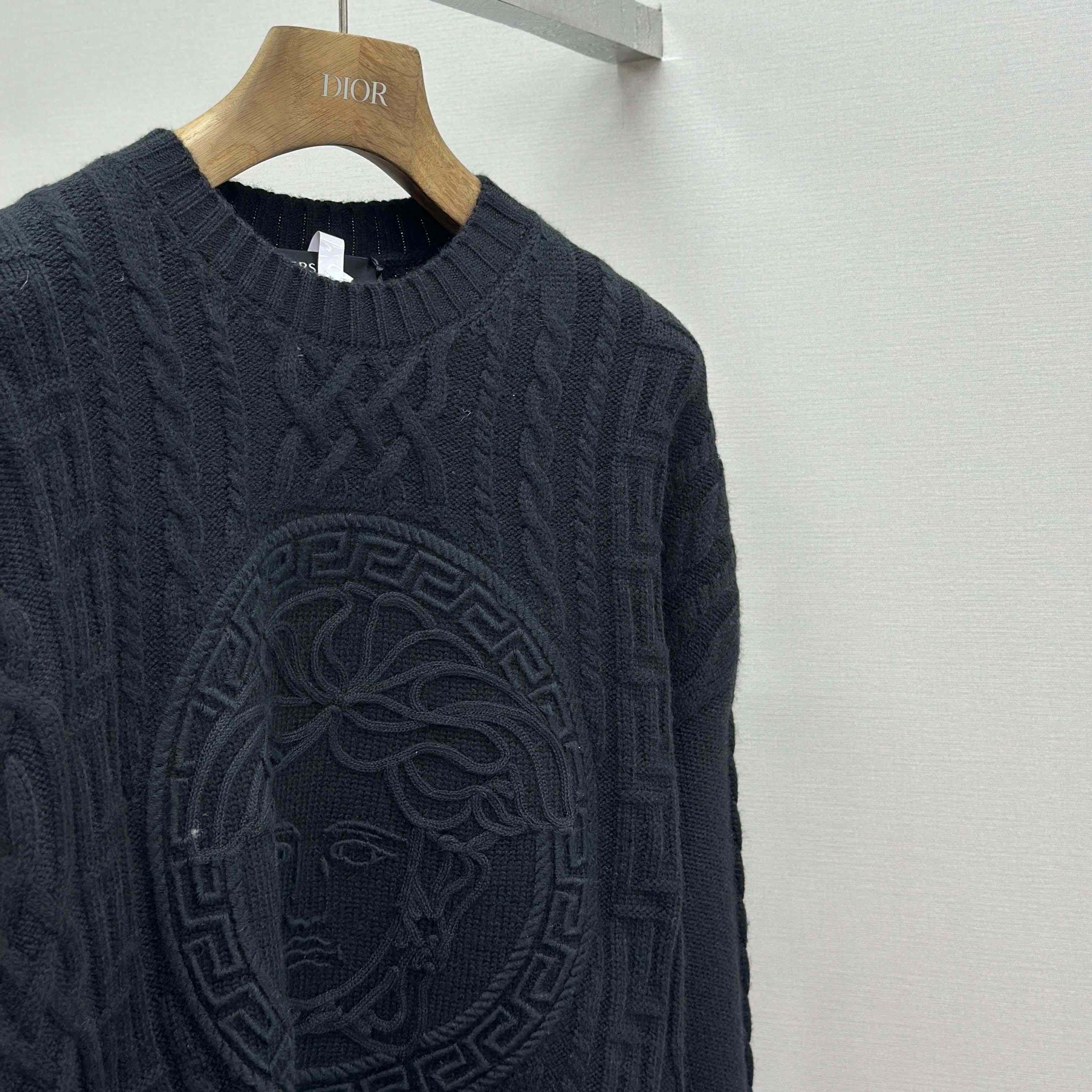 Versace Medusa Crewneck Knit Sweater - DesignerGu