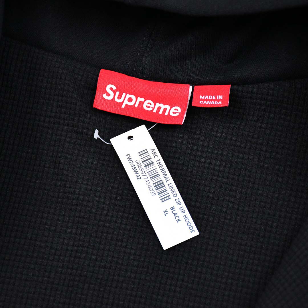 Supreme Arc Thermal Lined Zip Up Hooded Sweatshirt - DesignerGu