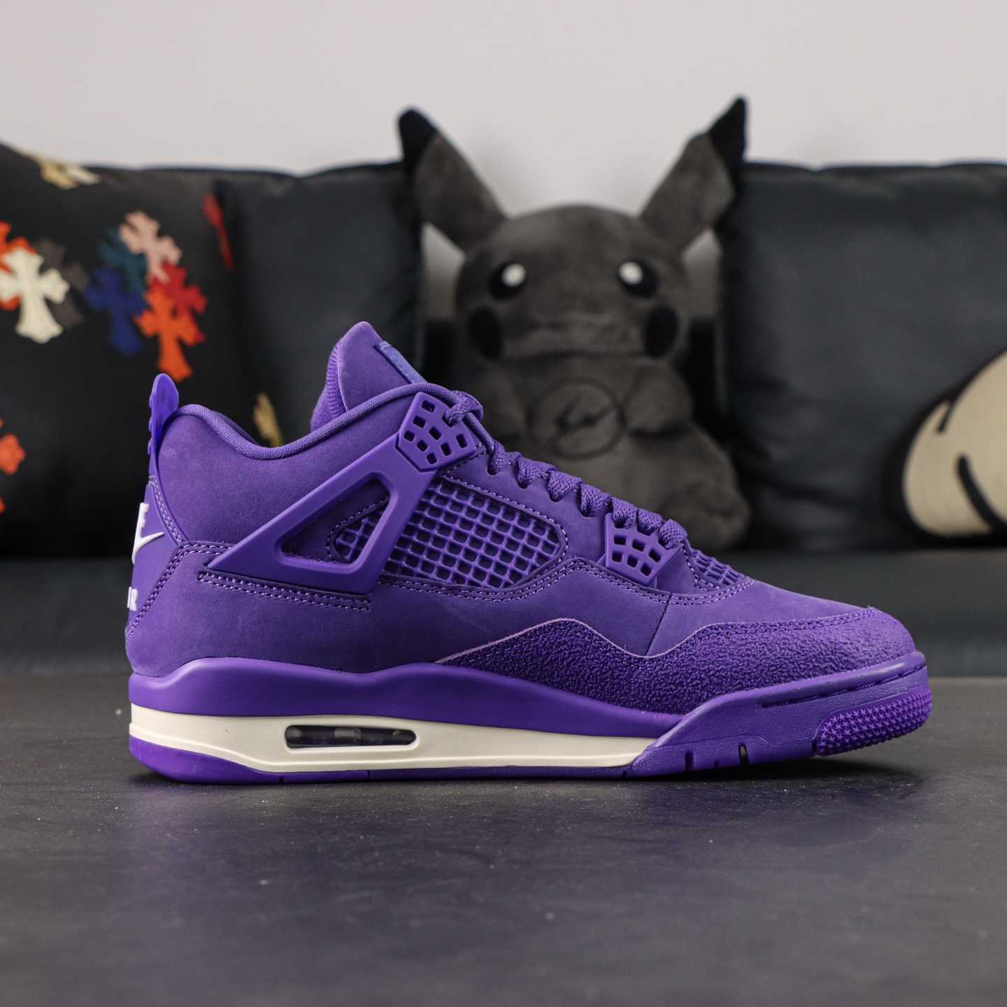 Nigel Sylvester x Air Jordan 4 Retro “Purple Brick” HF4340-500 | Size 36–48.5 - DesignerGu