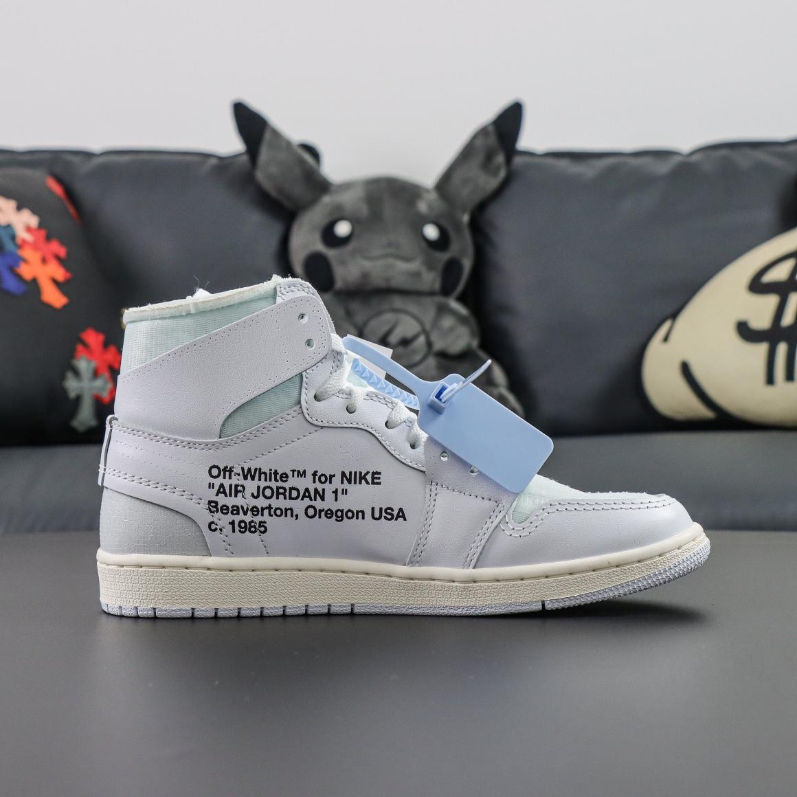 Off-White x Air Jordan 1 Retro High OG Sneaker    AQ0818-100 - DesignerGu