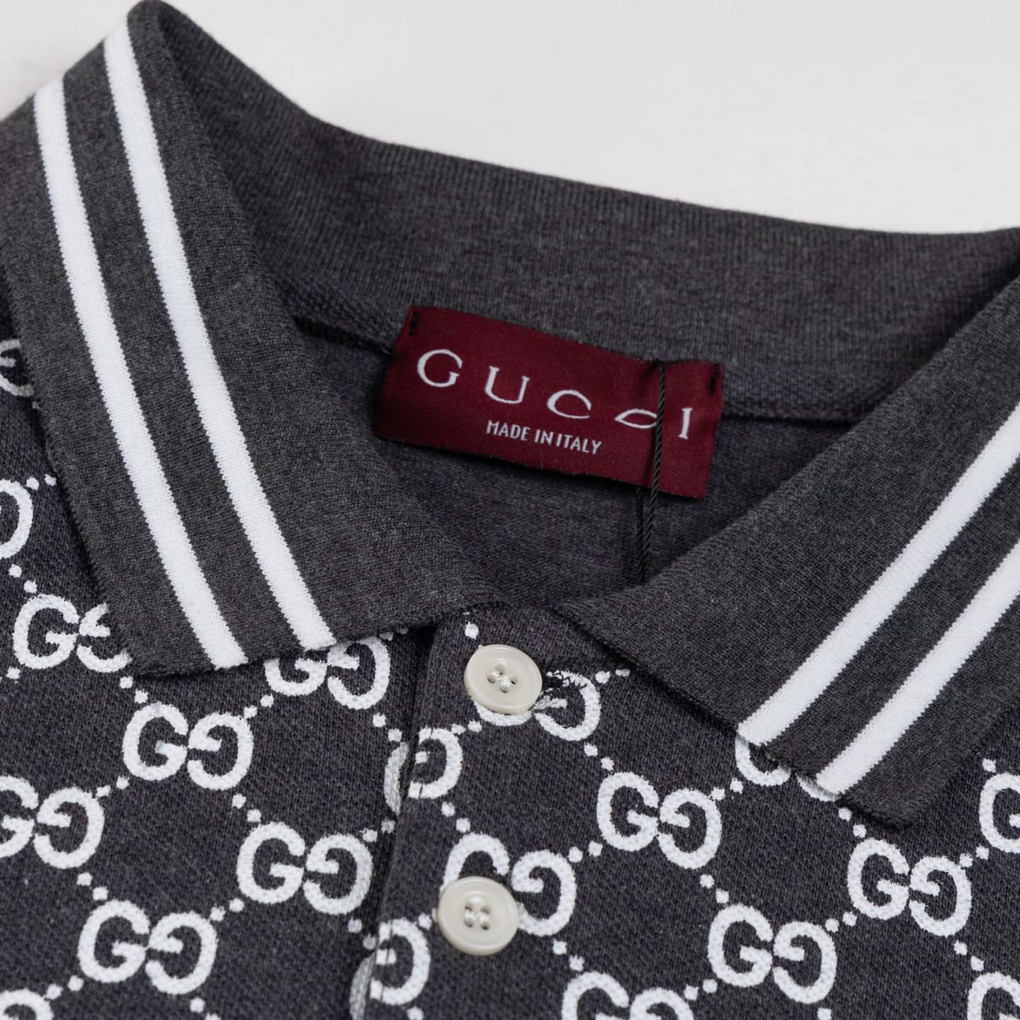 Gucci Cotton Polo Shirt With Embroidery  - DesignerGu