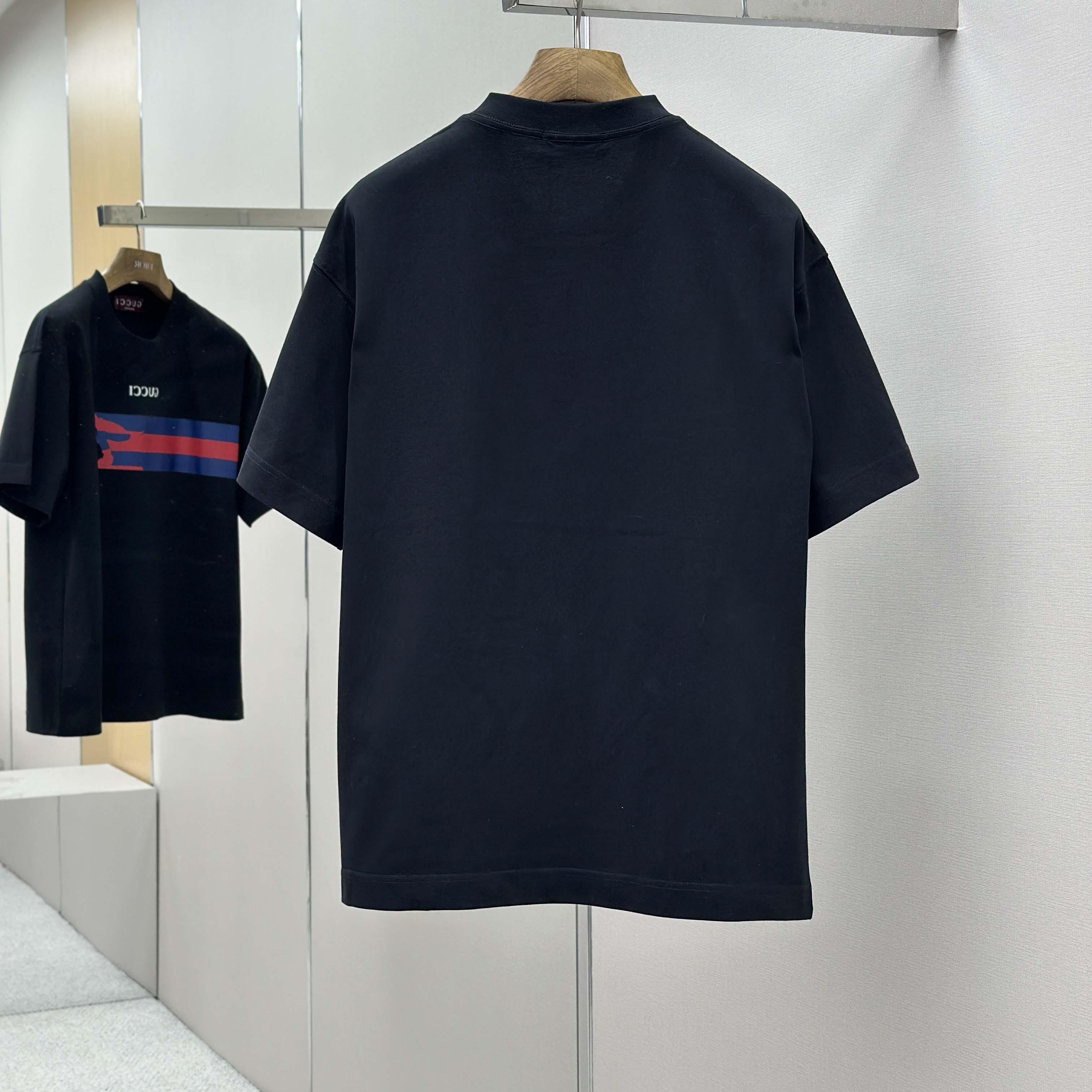 Gucci Cotton Jersey T-shirt With Print - DesignerGu