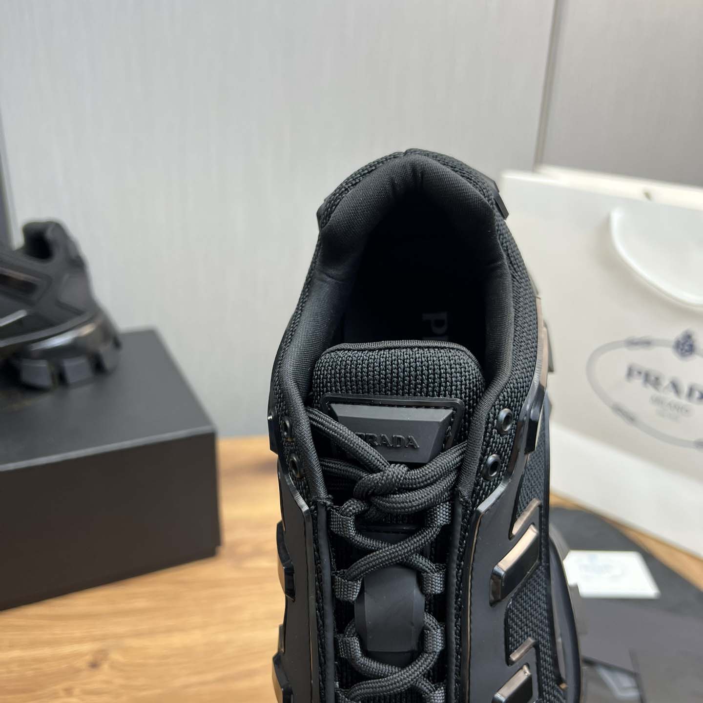 Prada Cloudbust Thunder Knit Fabric Sneakers - DesignerGu