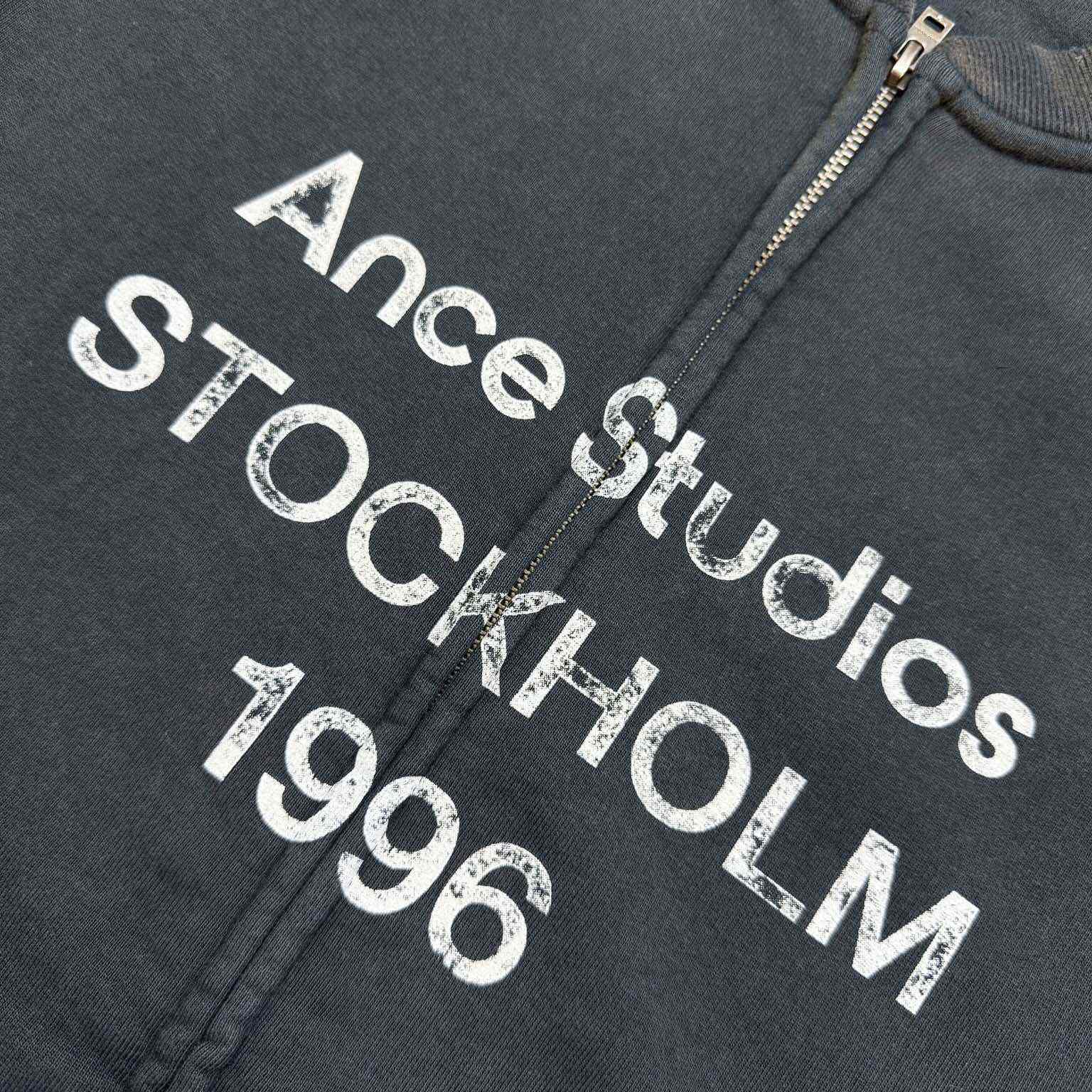 Acne Studios - Zip sweater logo - DesignerGu