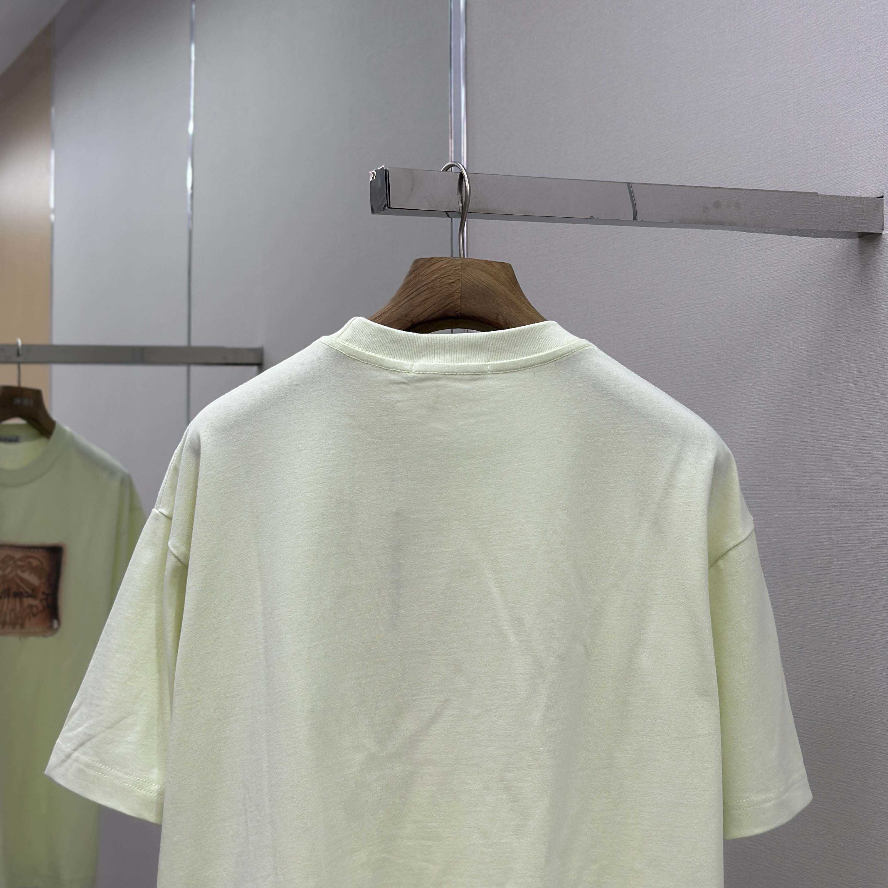 Acne Studios Logo T-shirt - Pistachio Green - DesignerGu