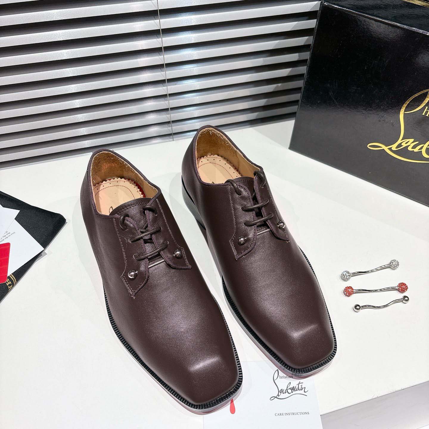 Christian Louboutin Chambeliss Derbies - Calf leather - DesignerGu