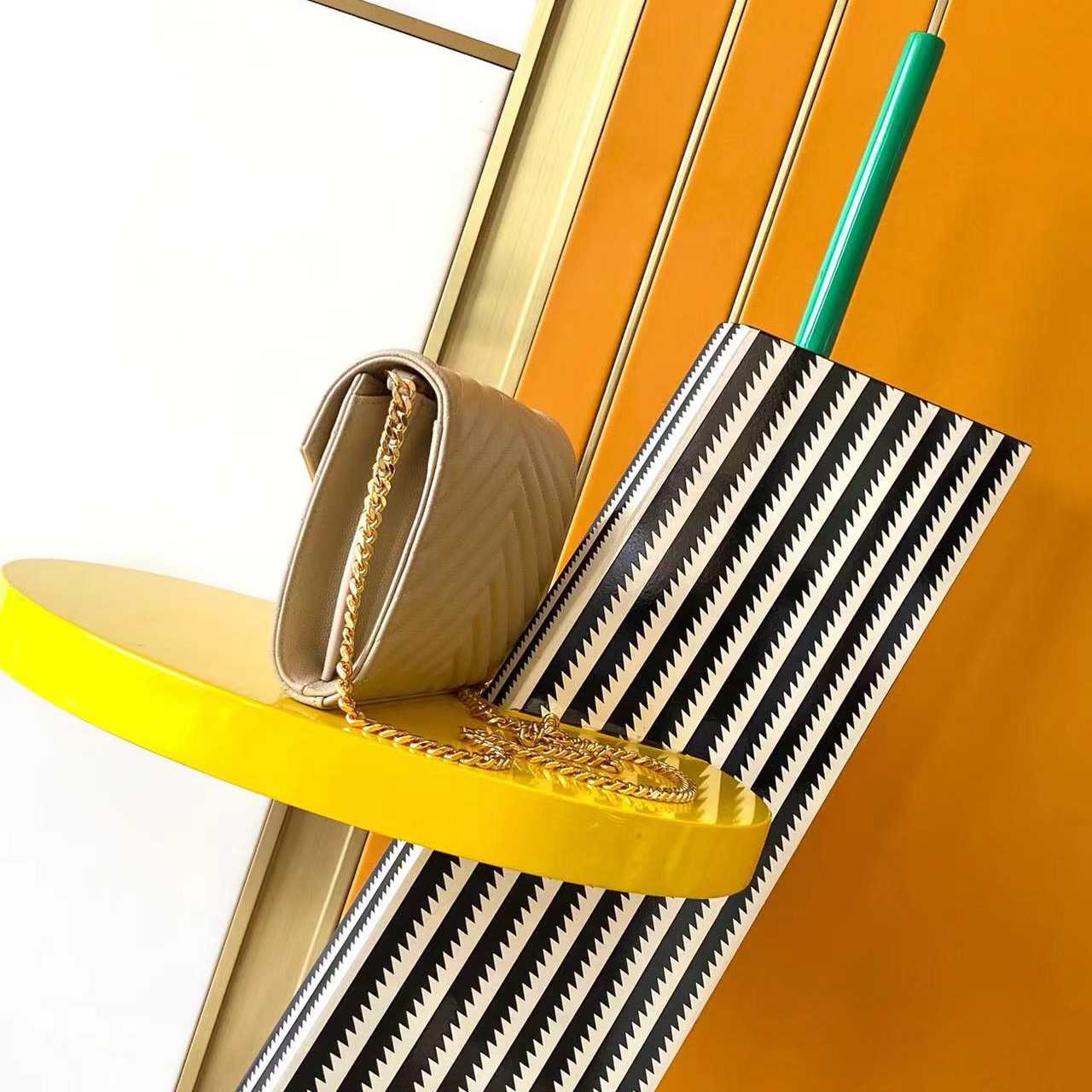 Saint Laurent Cassandre Chain Wallet In Lambskin (22.5x14x4cm) - DesignerGu