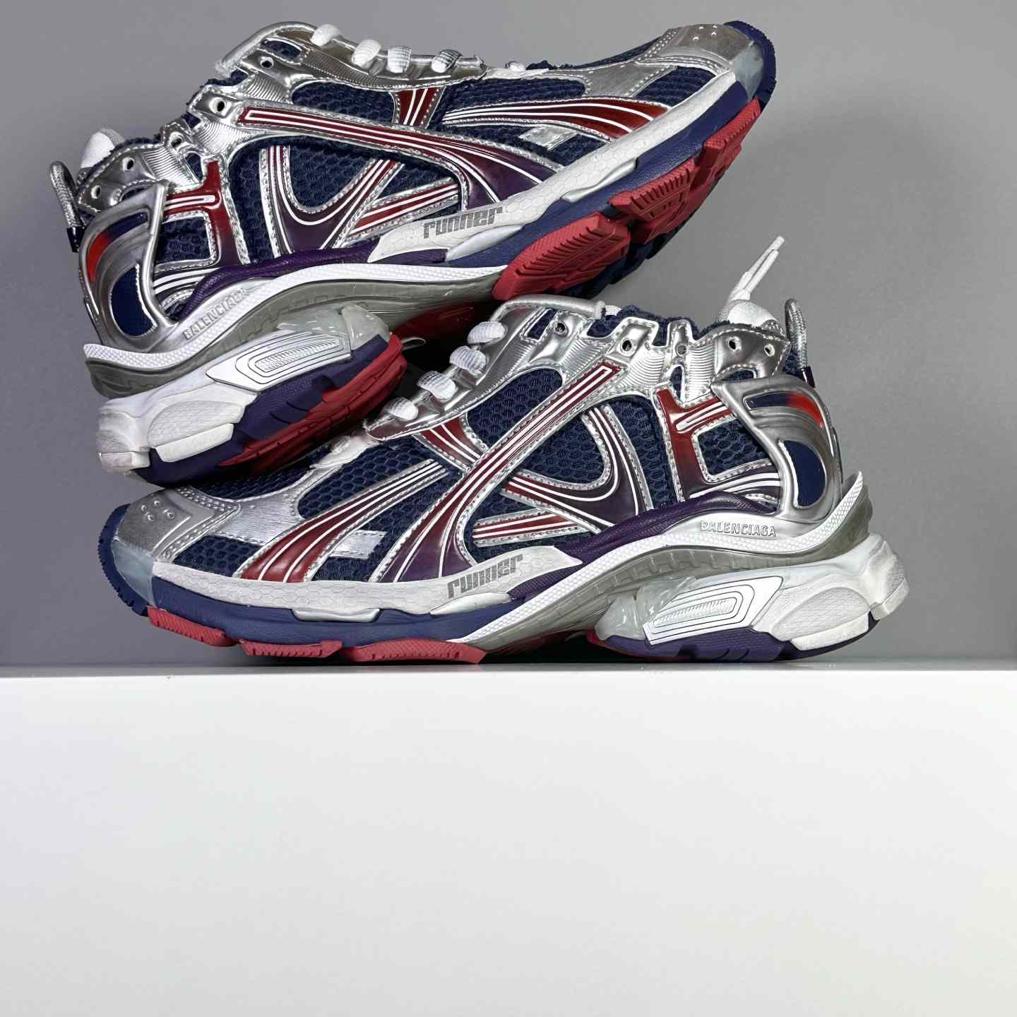 Balenciaga Runner Sneaker In Navy - DesignerGu