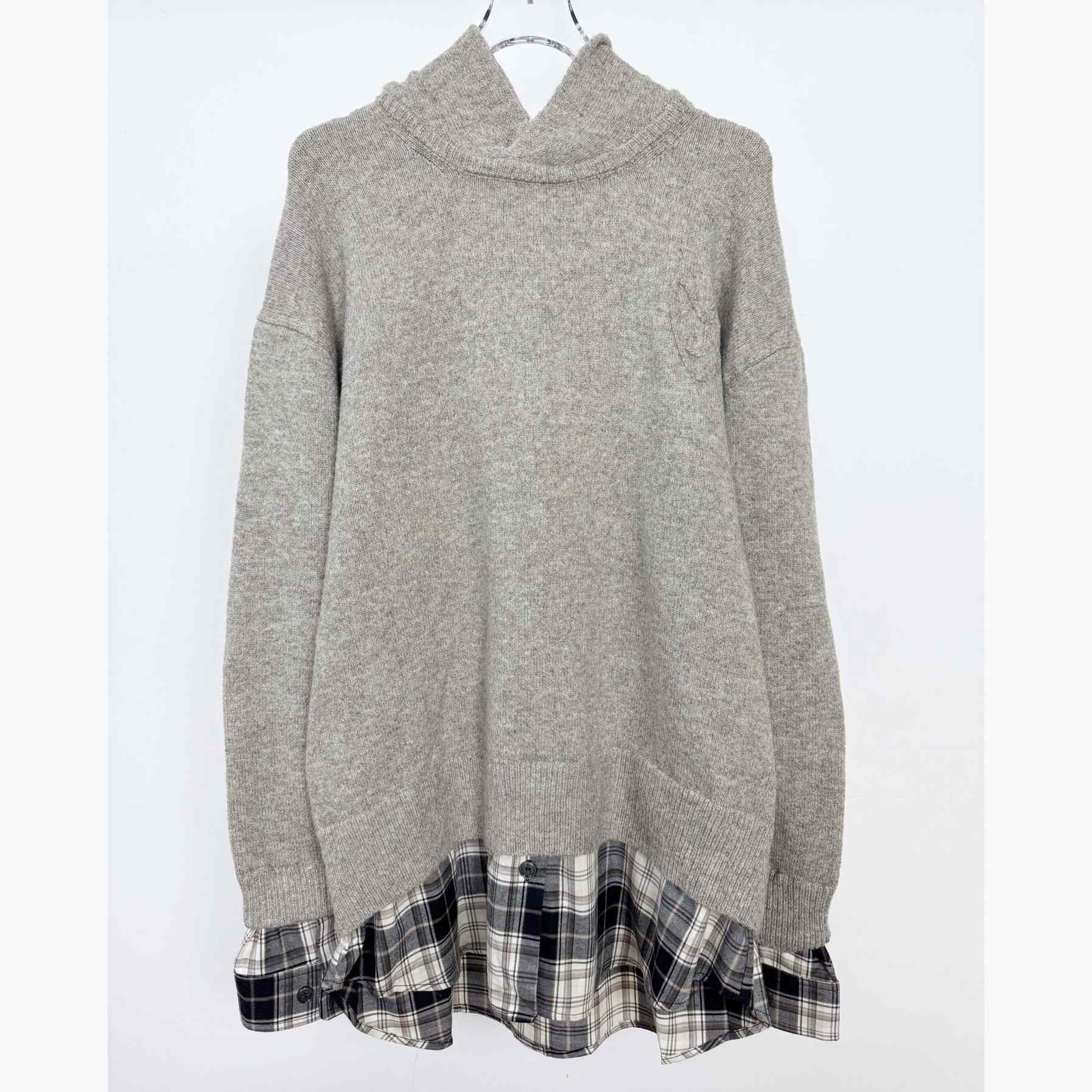 Acne Studios - Layered wool hoodie - DesignerGu