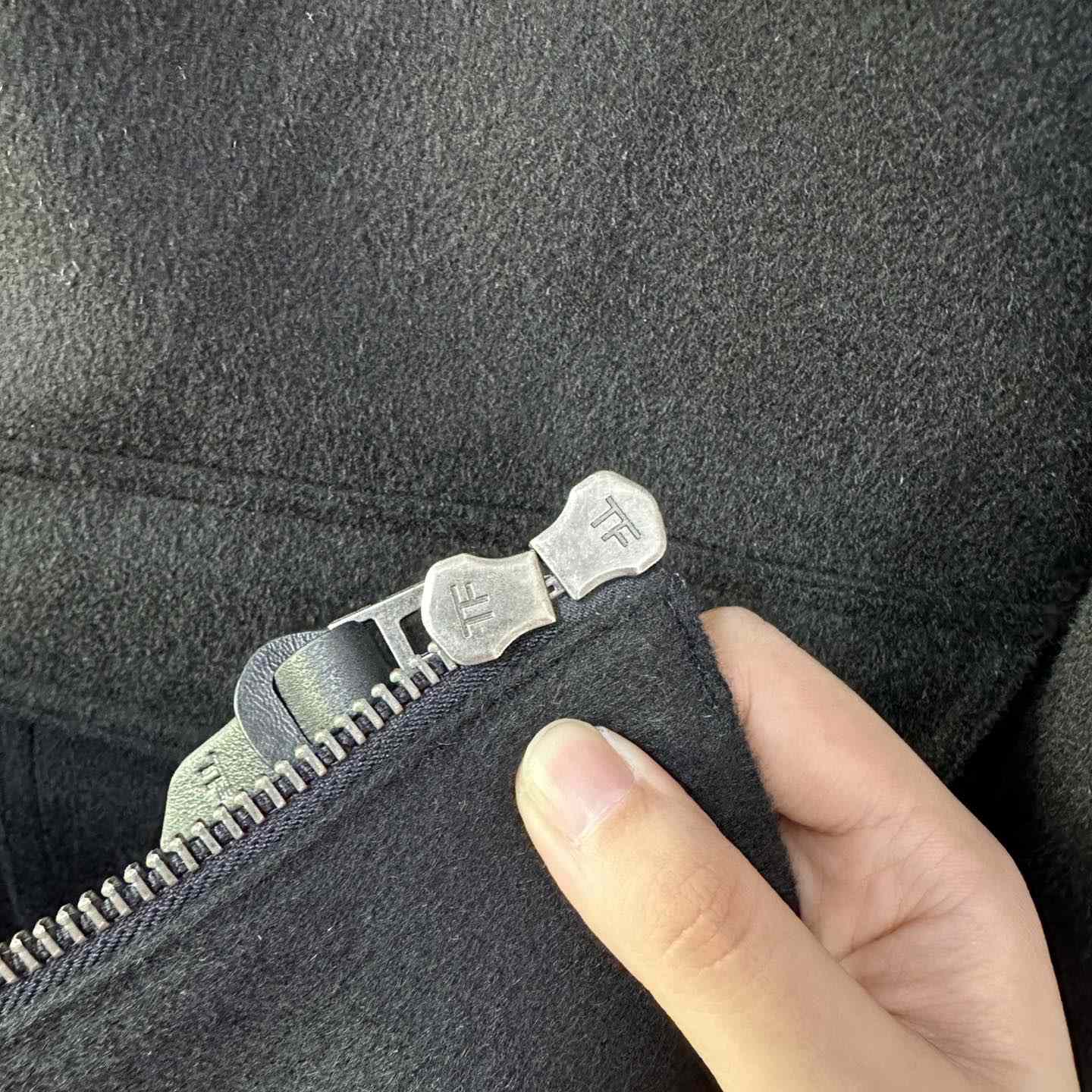 Tom Ford Black Shearling And Leather-trimmed Wool-blend Bomber Jacket - DesignerGu