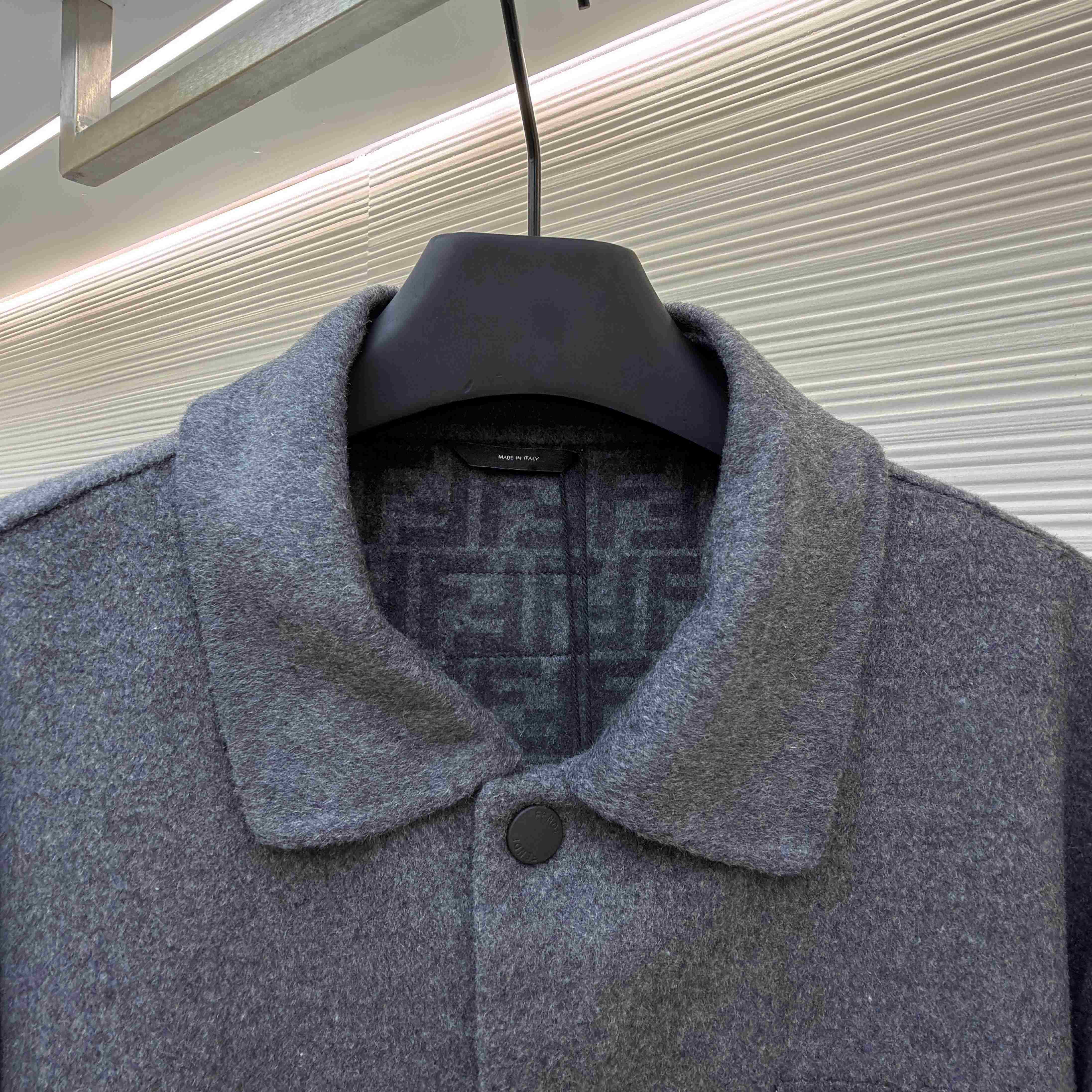 Fendi Gray Wool Blouson - DesignerGu