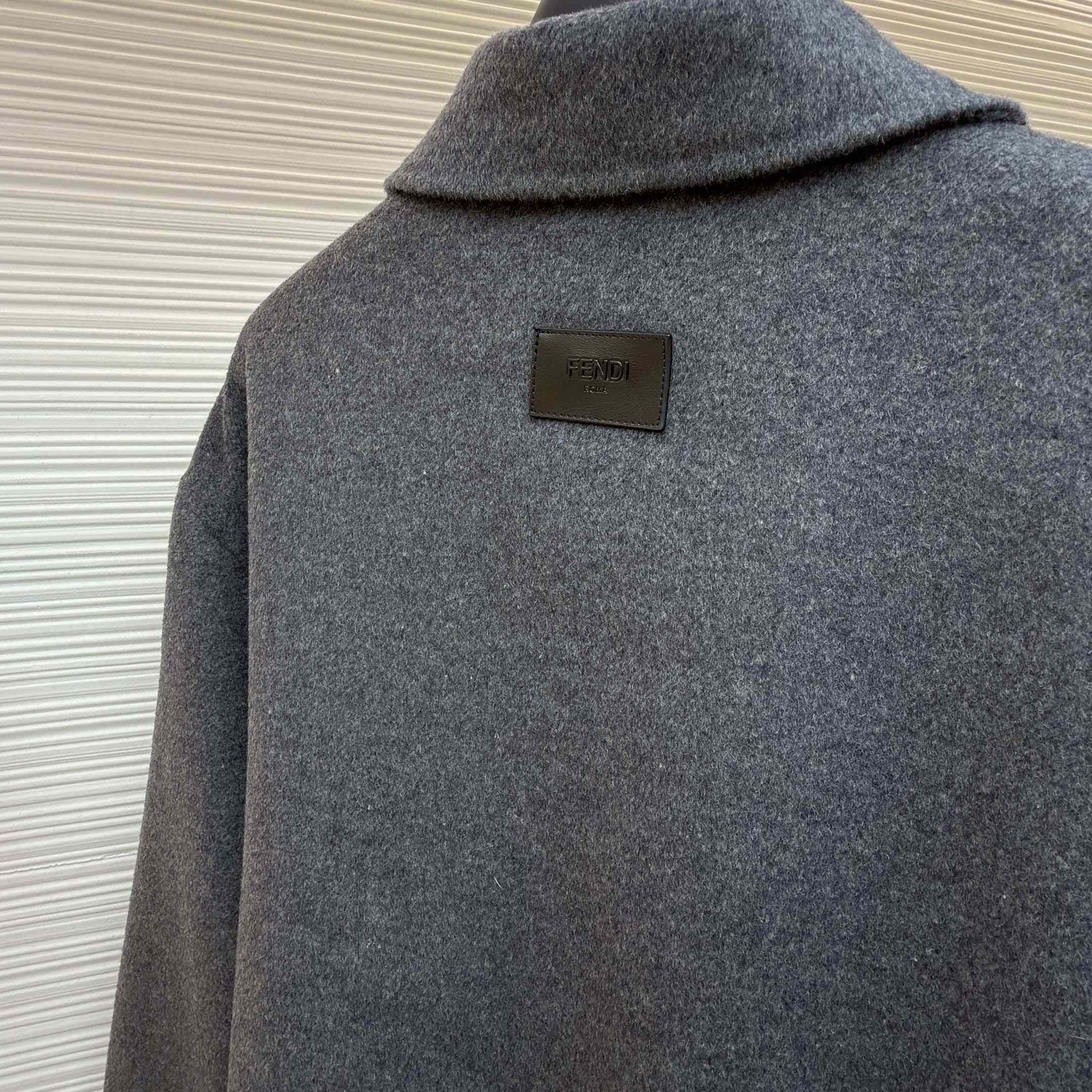 Fendi Gray Wool Blouson - DesignerGu