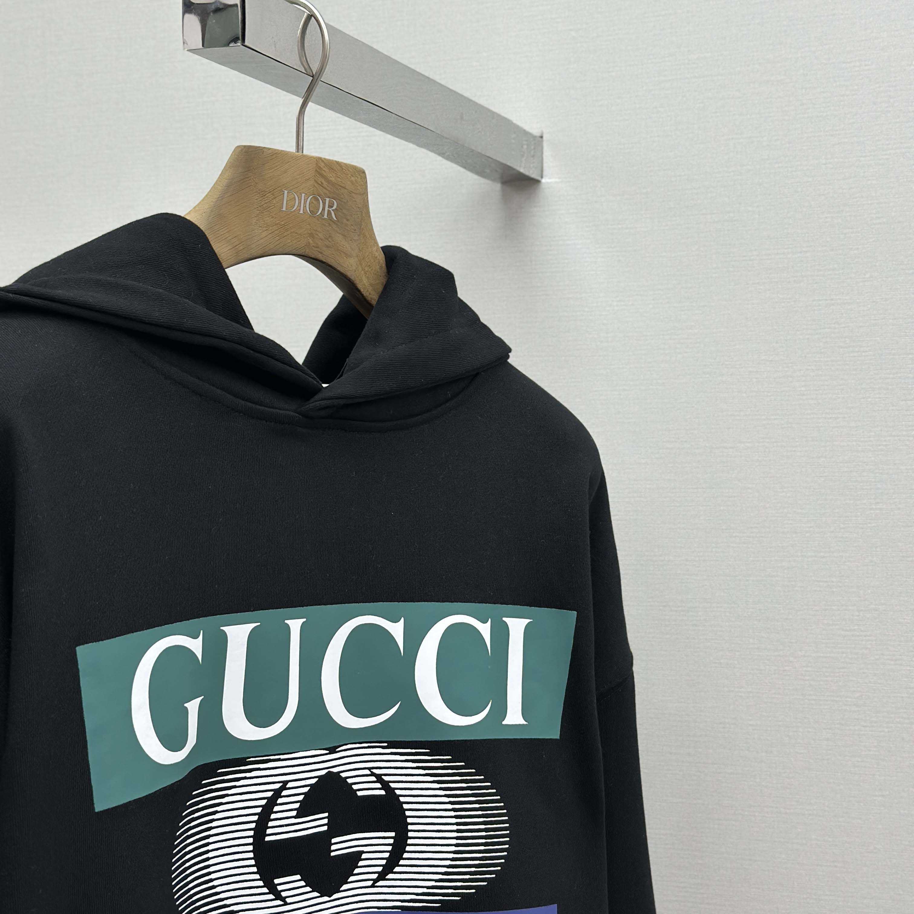 Gucci Interlocking G-logo Hoodie - DesignerGu