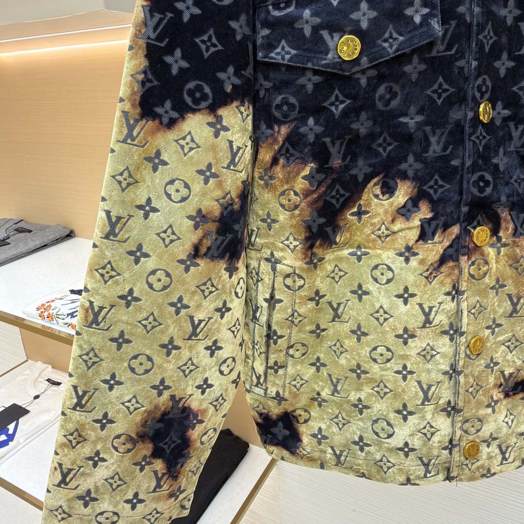 Louis Vuitton Monogram Bleached Denim Jacket - DesignerGu
