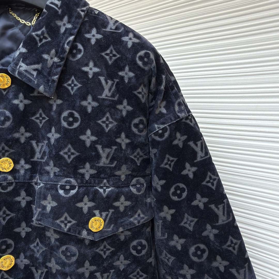 Louis Vuitton Monogram Bleached Denim Jacket - DesignerGu