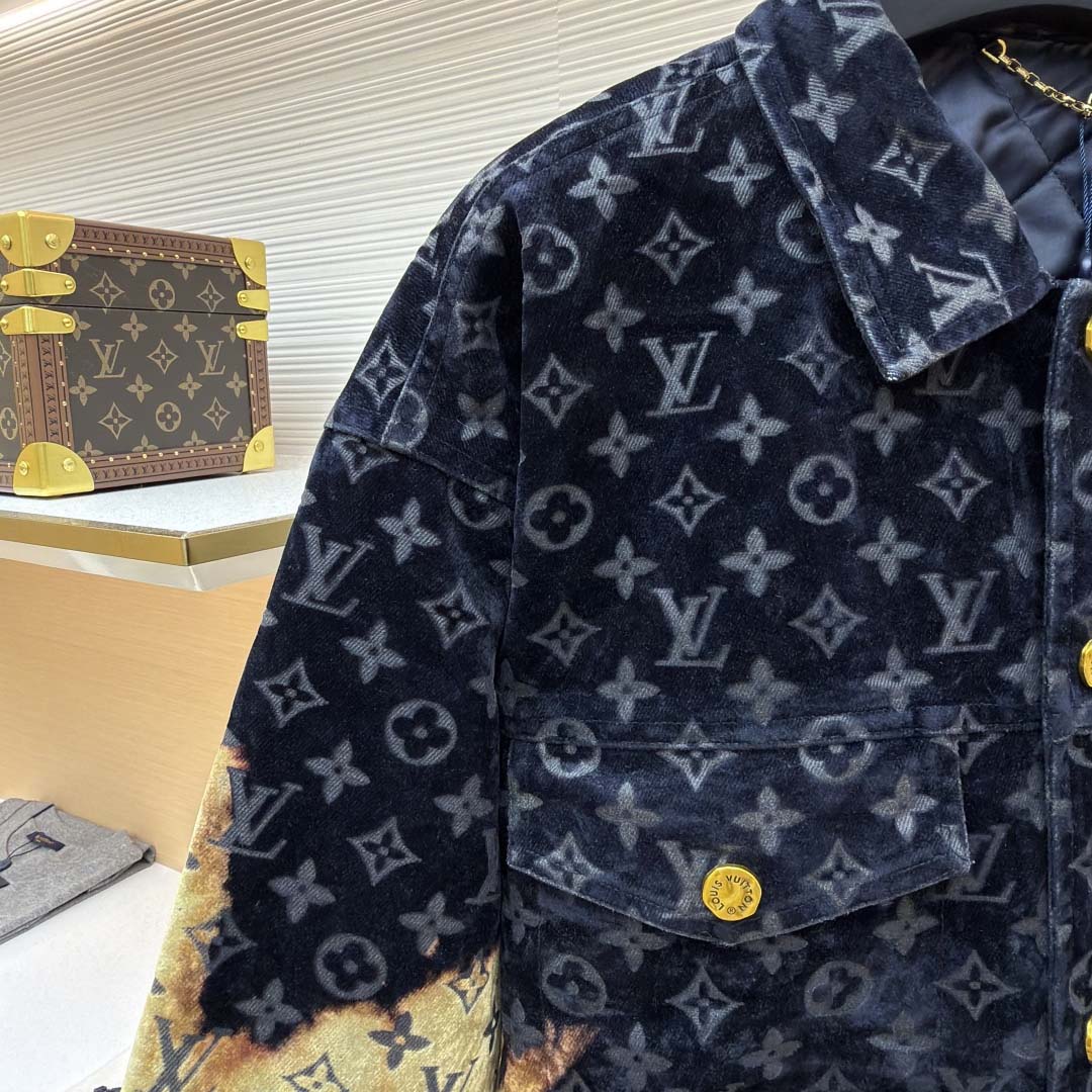 Louis Vuitton Monogram Bleached Denim Jacket - DesignerGu
