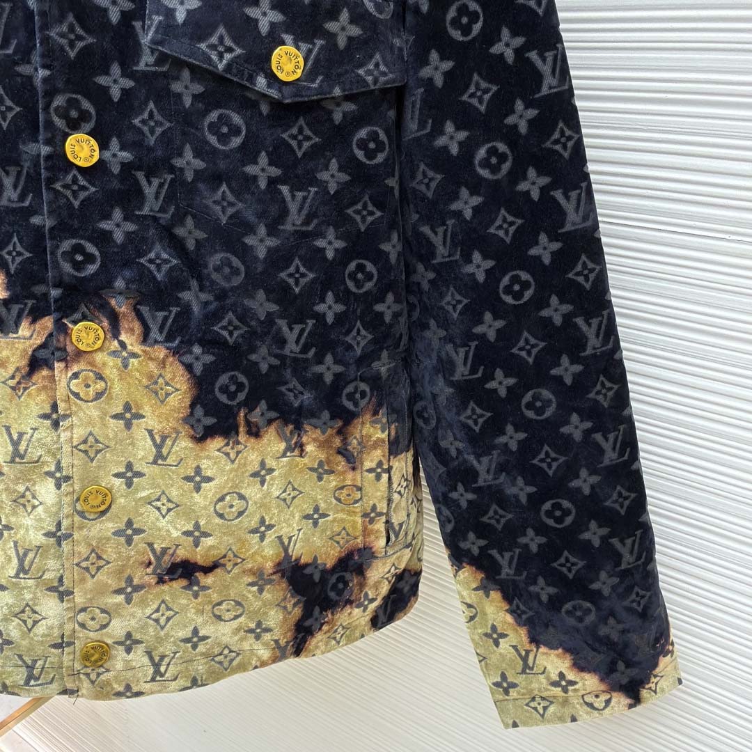 Louis Vuitton Monogram Bleached Denim Jacket - DesignerGu