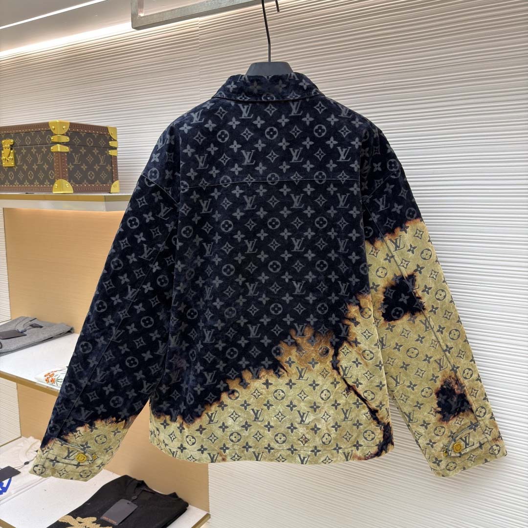 Louis Vuitton Monogram Bleached Denim Jacket - DesignerGu