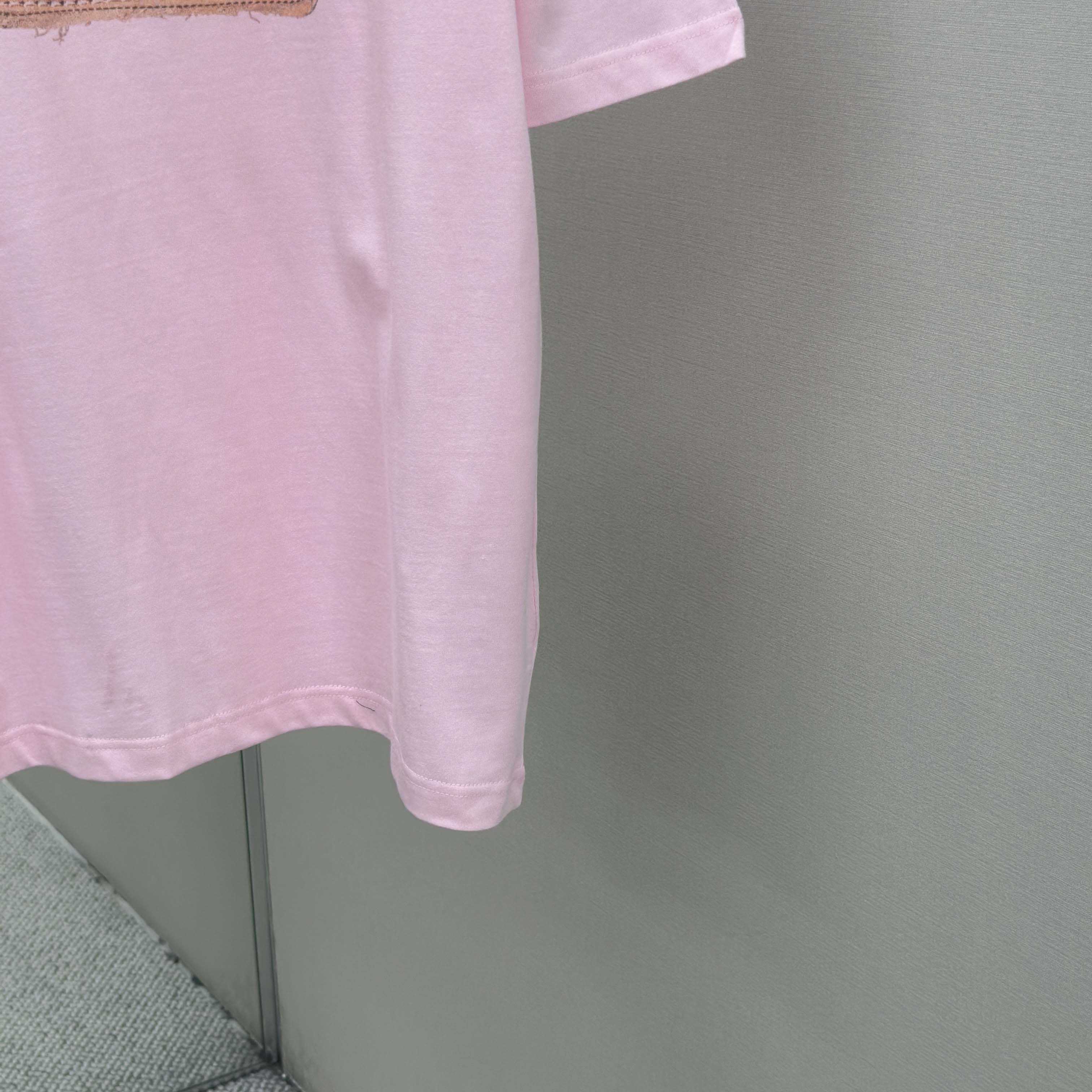 Acne Studios Logo T-shirt-Baby pink - DesignerGu