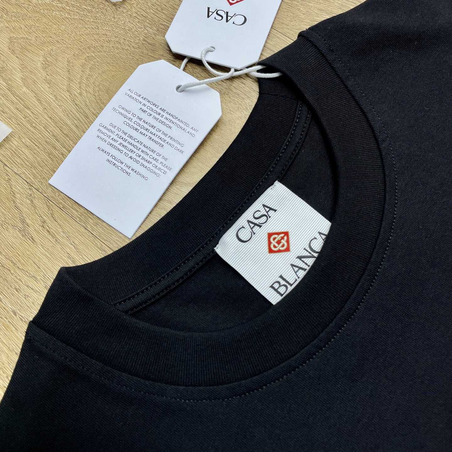 Casablanca Orchid Logo Short Sleeve T‑Shirt C1135 - DesignerGu