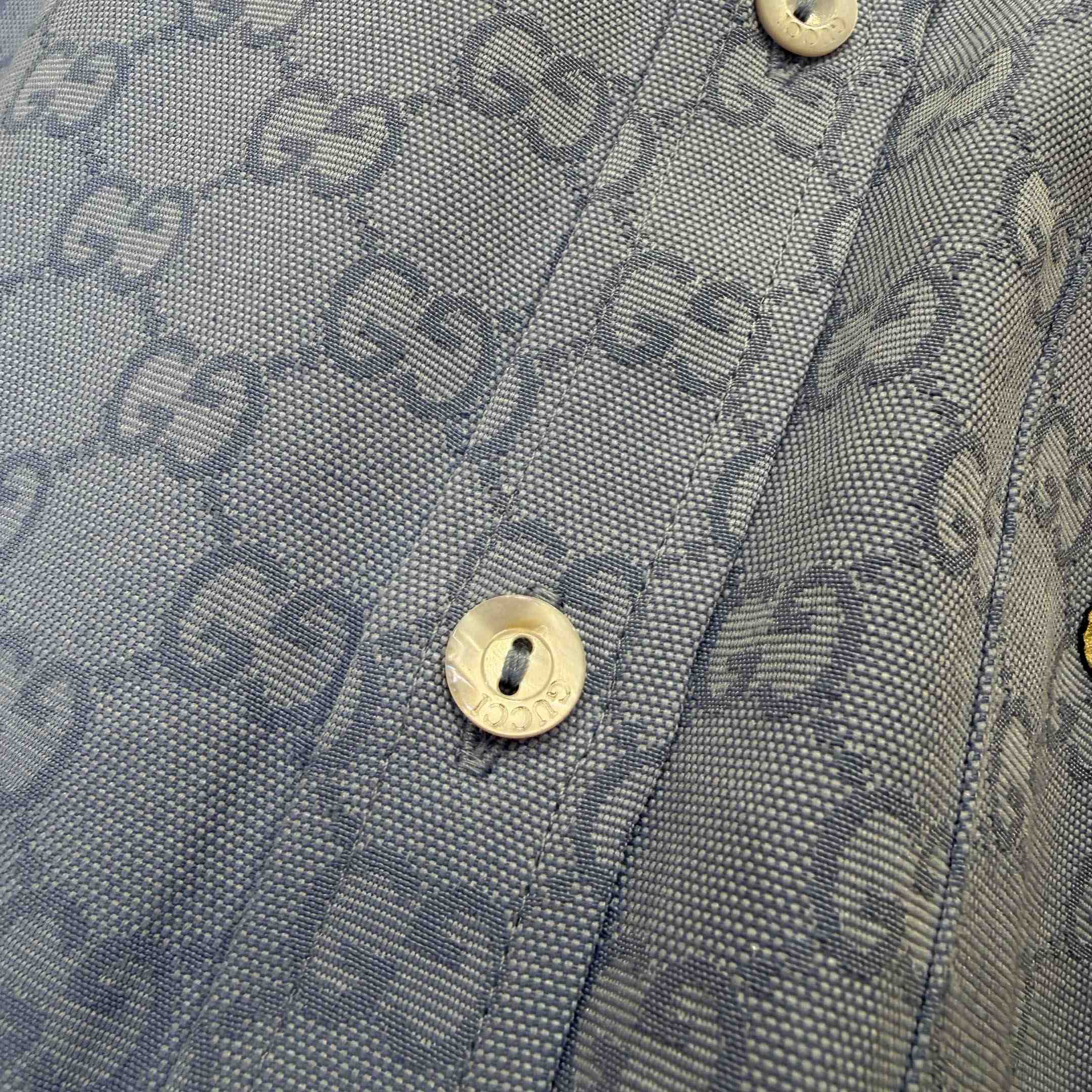 Gucci GG Oxford Cotton Shirt With Embroidery - DesignerGu