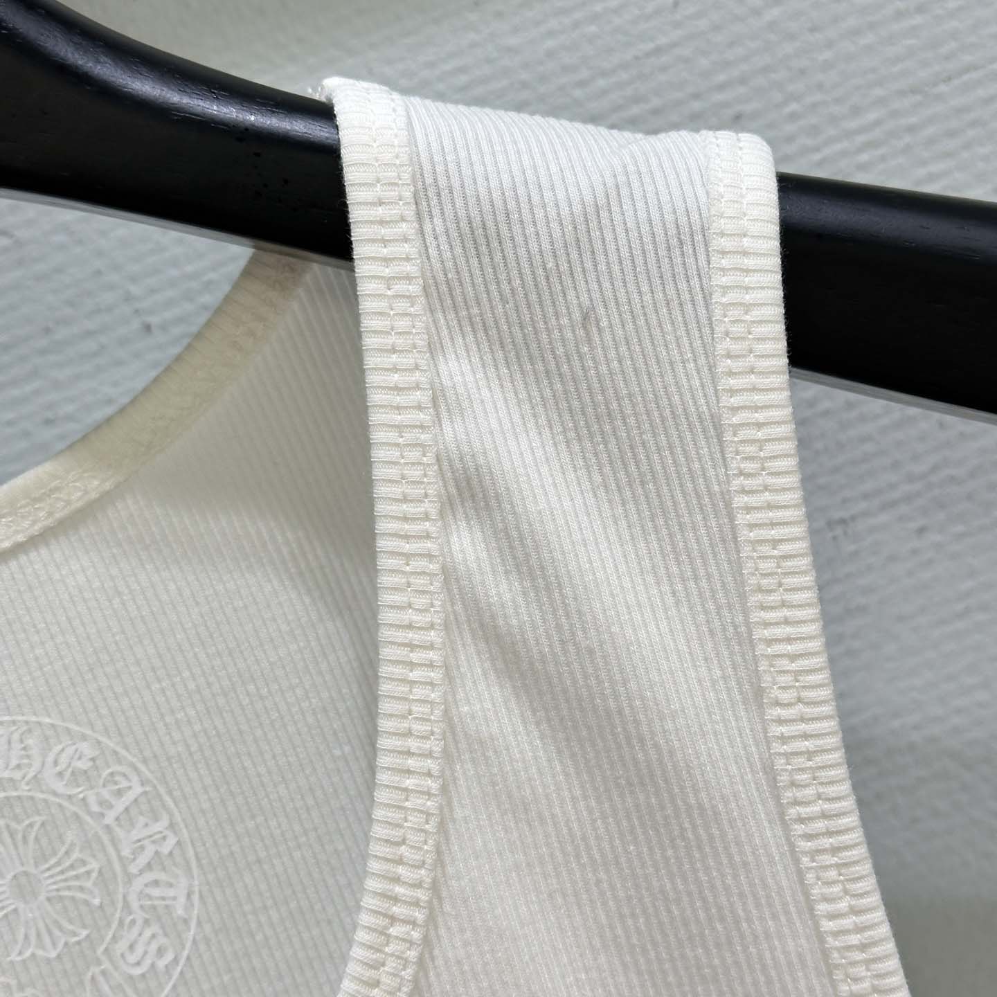 Chrome Hearts T Bar Cross Ribbed Tank Top - DesignerGu