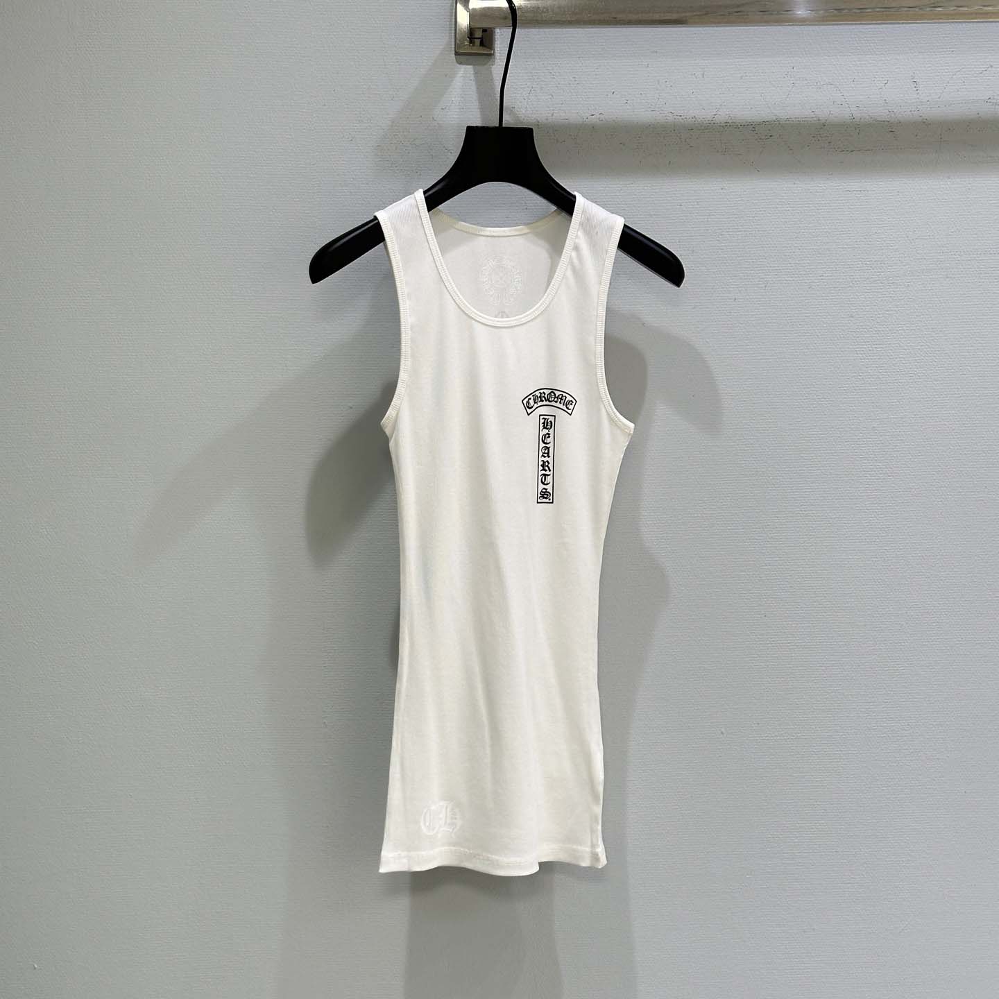 Chrome Hearts T Bar Cross Ribbed Tank Top - DesignerGu