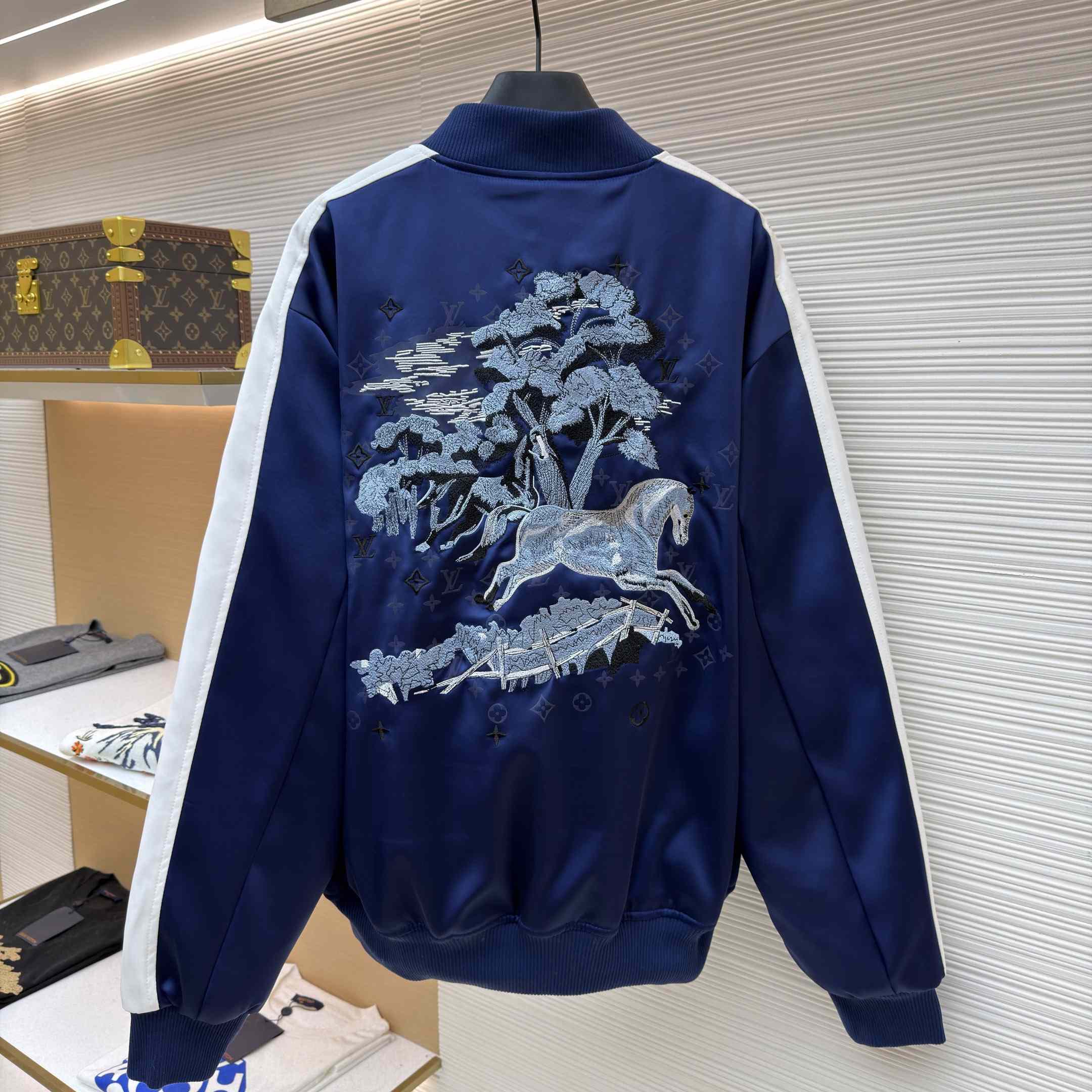 Louis Vuitton Embroidered Souvenir Jacket - DesignerGu