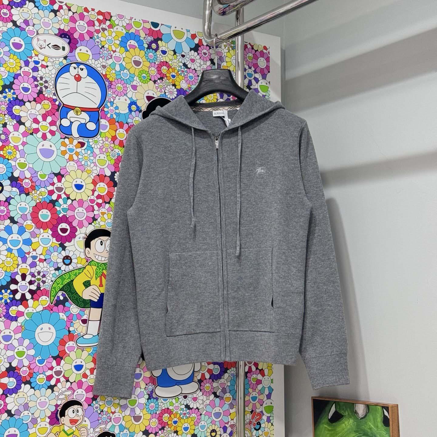 Burberry Cashmere Blend Zip Hoodie - DesignerGu