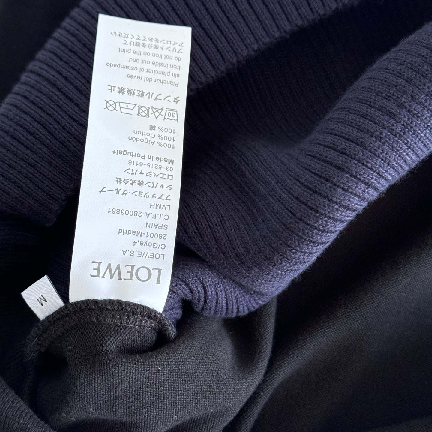 Loewe Long Sleeve Top In Cotton Blend - DesignerGu