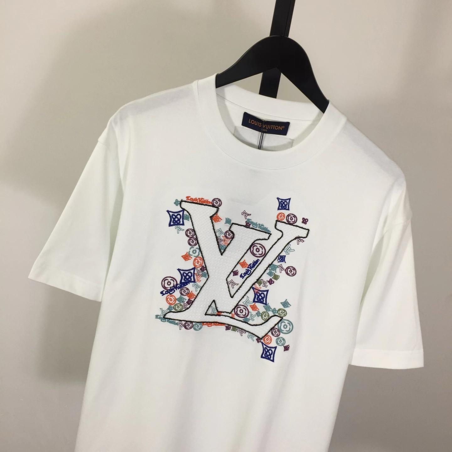 Louis Vuitton Embroidered T-Shirt - DesignerGu