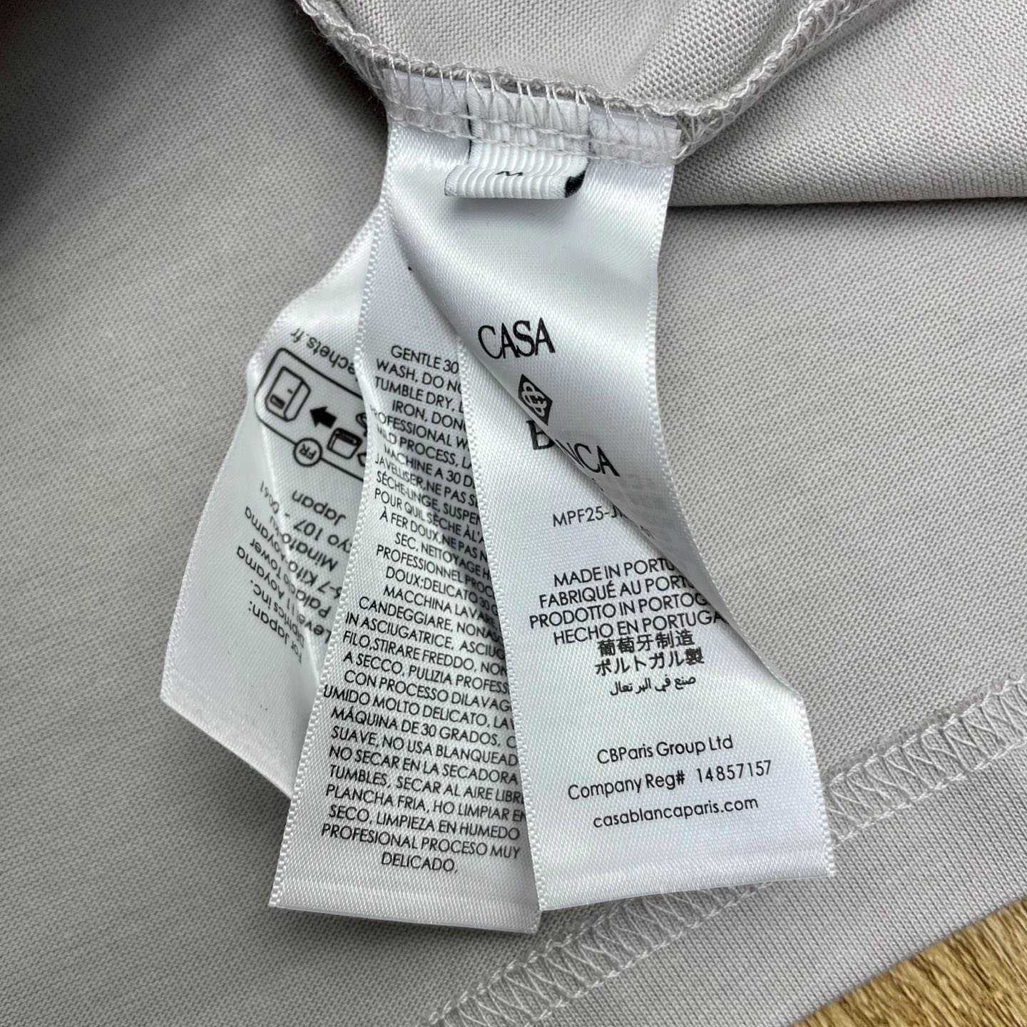 Casablanca Grey Diamond Logo Short Sleeve T‑Shirt C1111 - DesignerGu