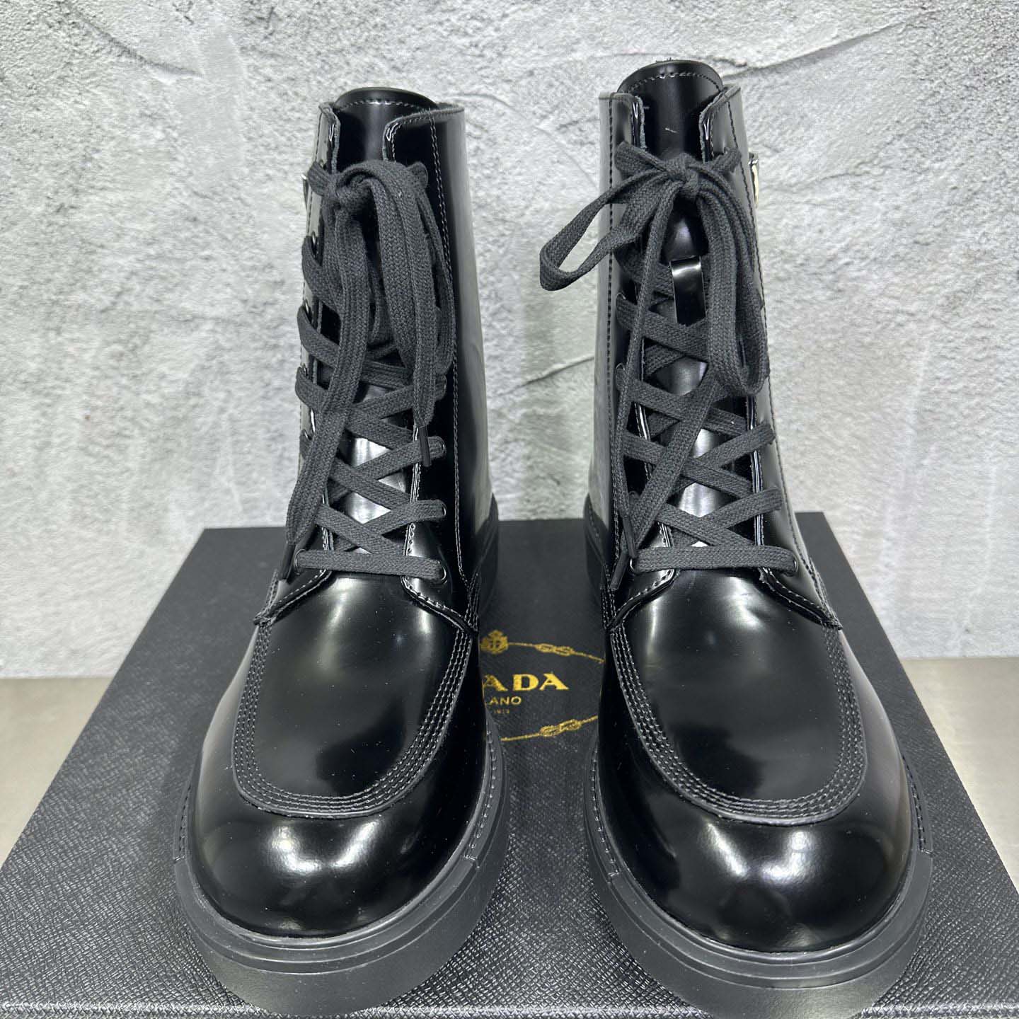 Prada Wmns Brushed Leather Boot 'Black' - DesignerGu
