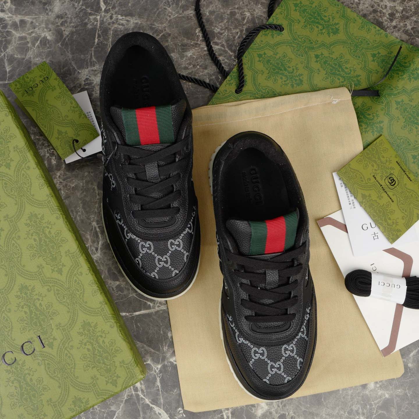 Gucci Men's Gucci Re-Web Sneaker - DesignerGu